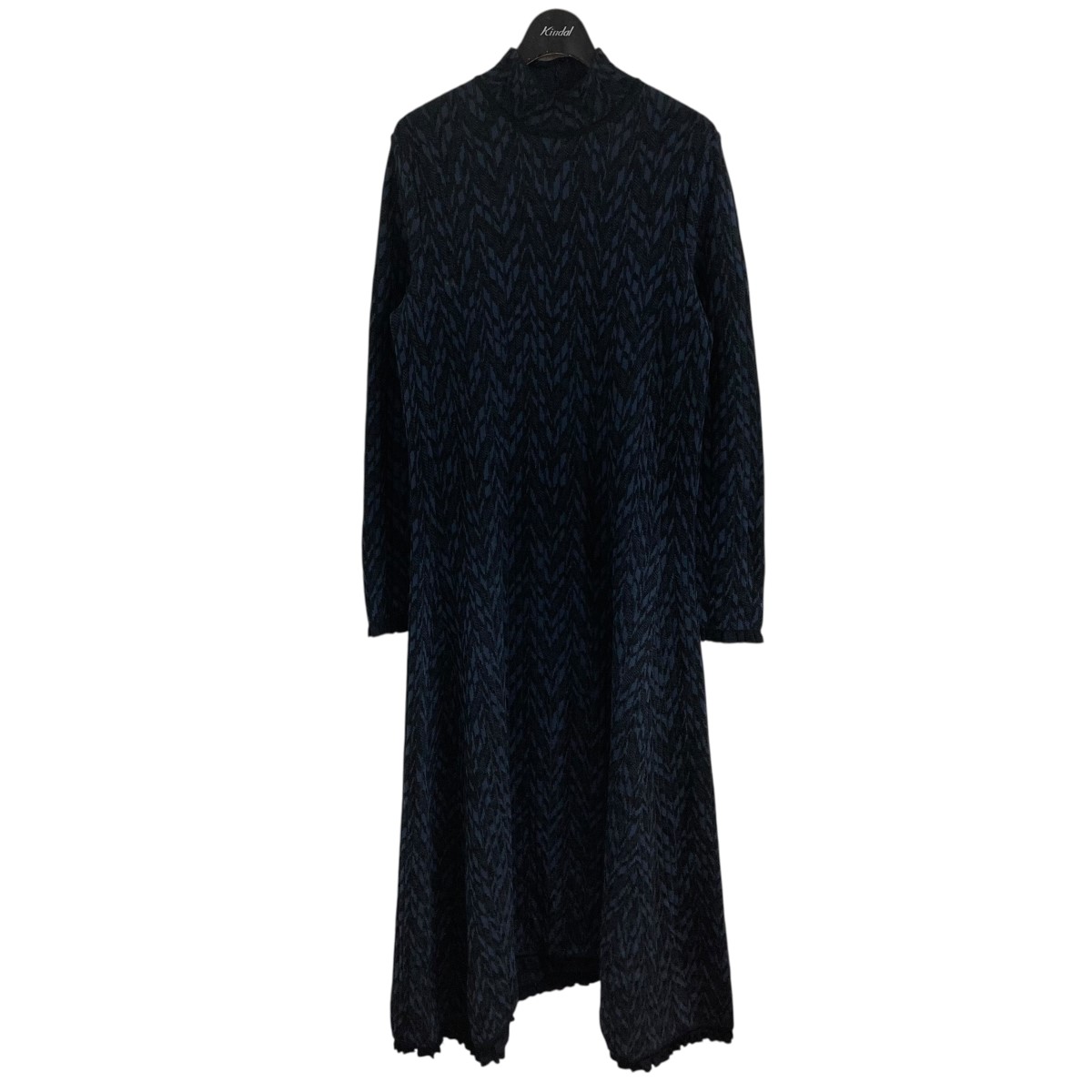 【中古】AKANE UTSUNOMIYAニットワンピース ネイビー×ブラック サイズ:36【価格見直し】|ブランド古着のカインドオル