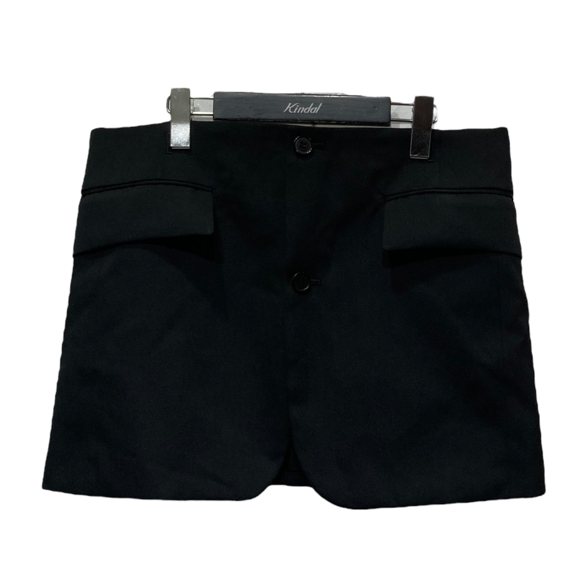 【中古】 DAIRIKU 25SS TAILORED HEM RAP SKIR テーラードヘムラップスカート 25SS LRD1 ブラック サイズ：M 【価格見直し】