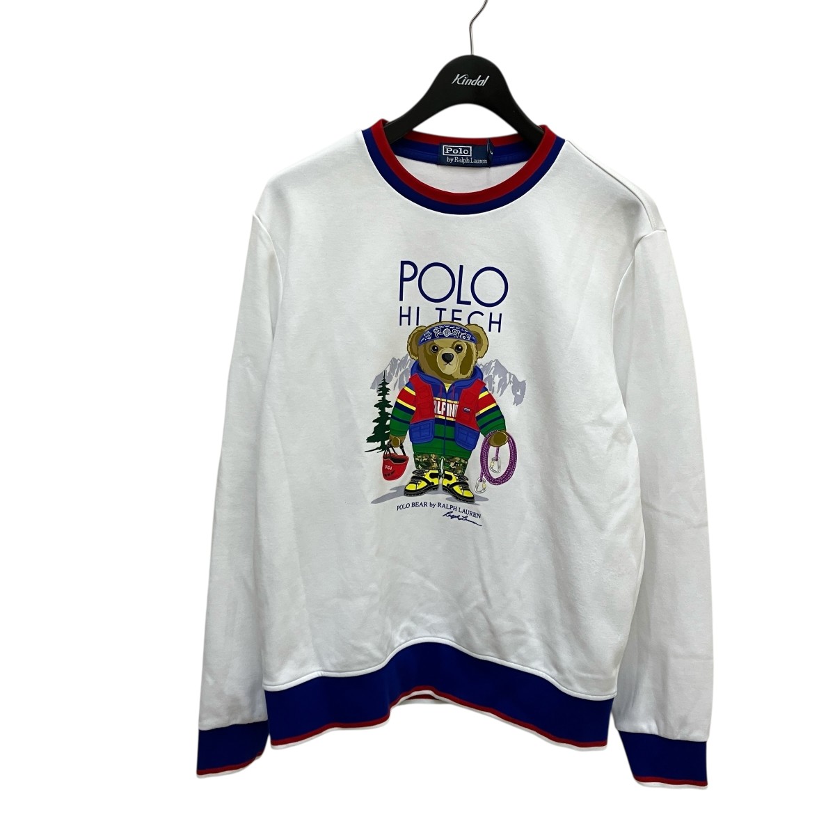 【中古】POLO RALPH LAUREN POLO BEAR 汗水 白いこと 大きさ：M 【061125】（ポロラルフローレン）