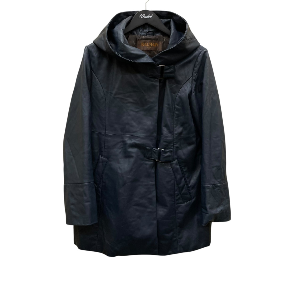 PIERRE BALMAIN ピエールバルマン　ラムレザーコート　茶系 PIERRE BALMAIN レザーコート ラムレザー 羊革 【公式通販】