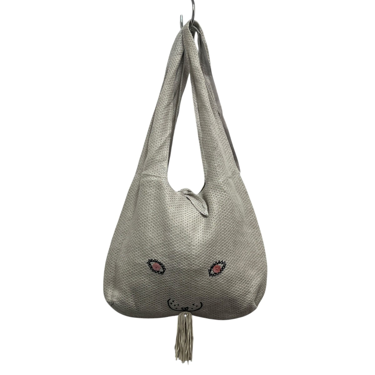 【中古】 mina perhonen リネントートバッグusa bag rs9584 グレー 【価格見直し】
