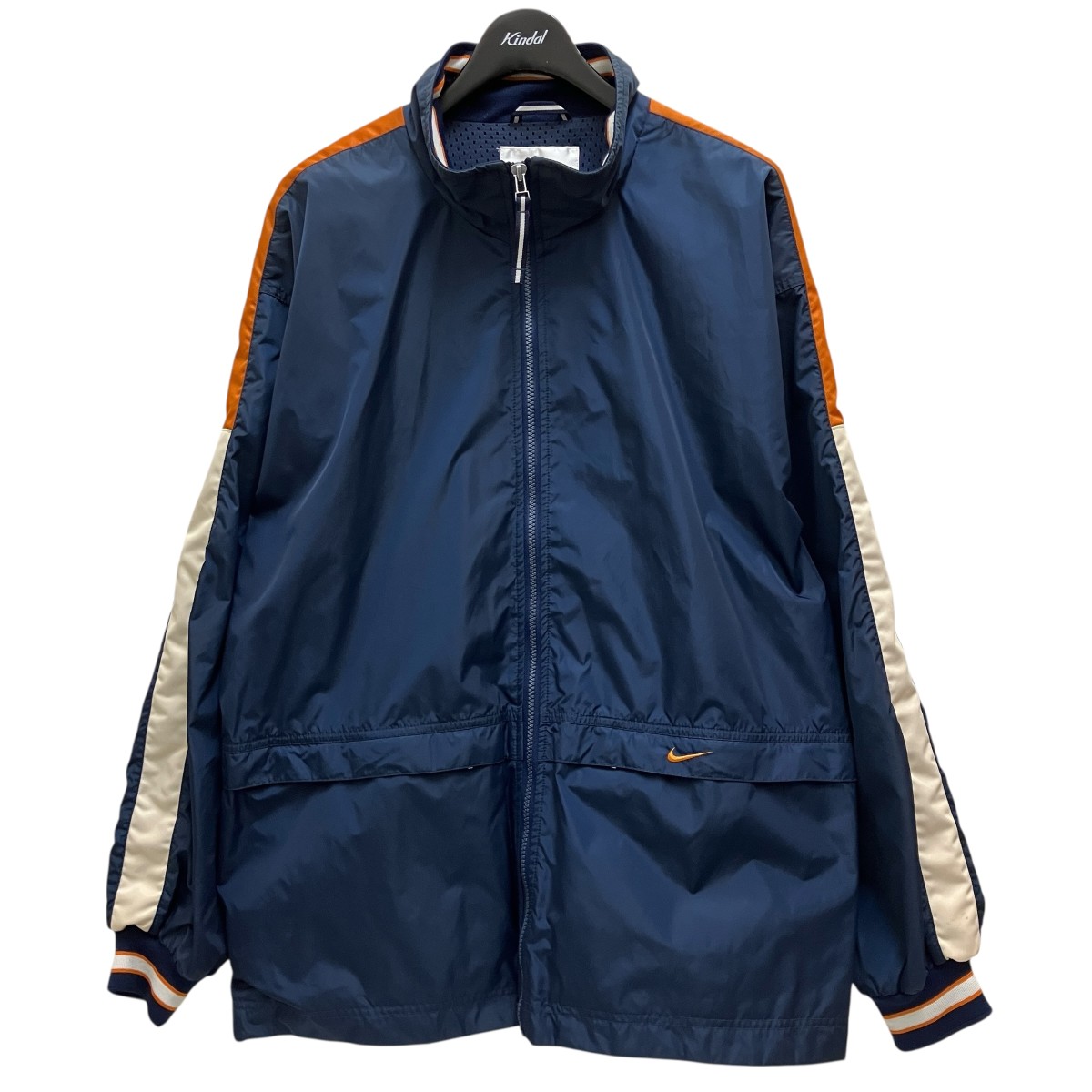 【中古】 NIKE　 90S vintage ジップアップジャケット ネイビー サイズ：L 【071125】（ナイキ）