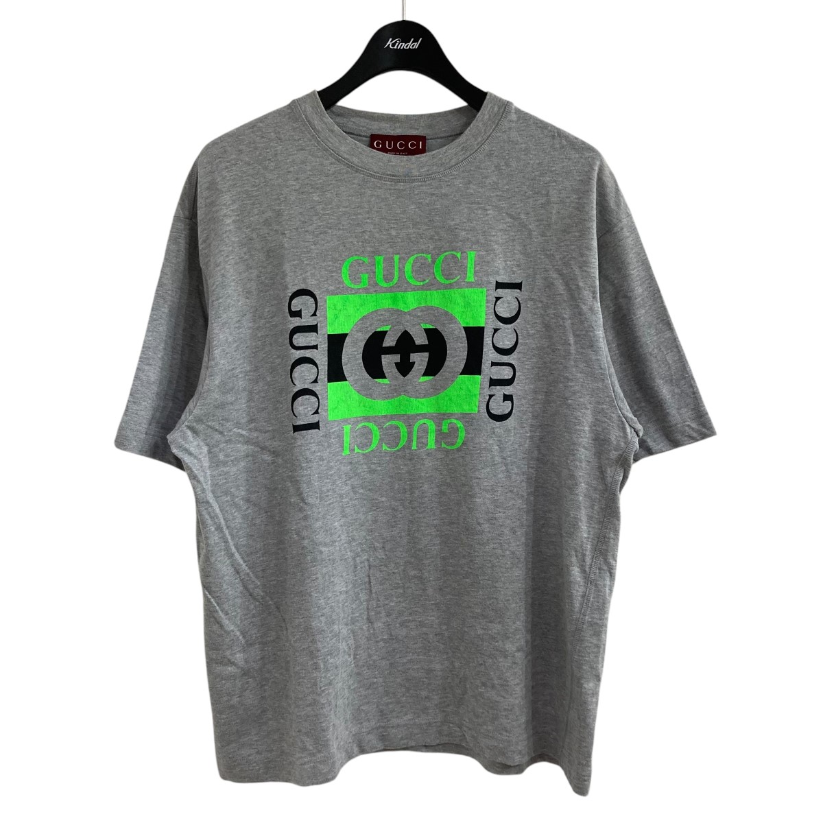 【中古】 GUCCI プリント半袖Tシャツ グレー サイズ：XS 【価格見直し】