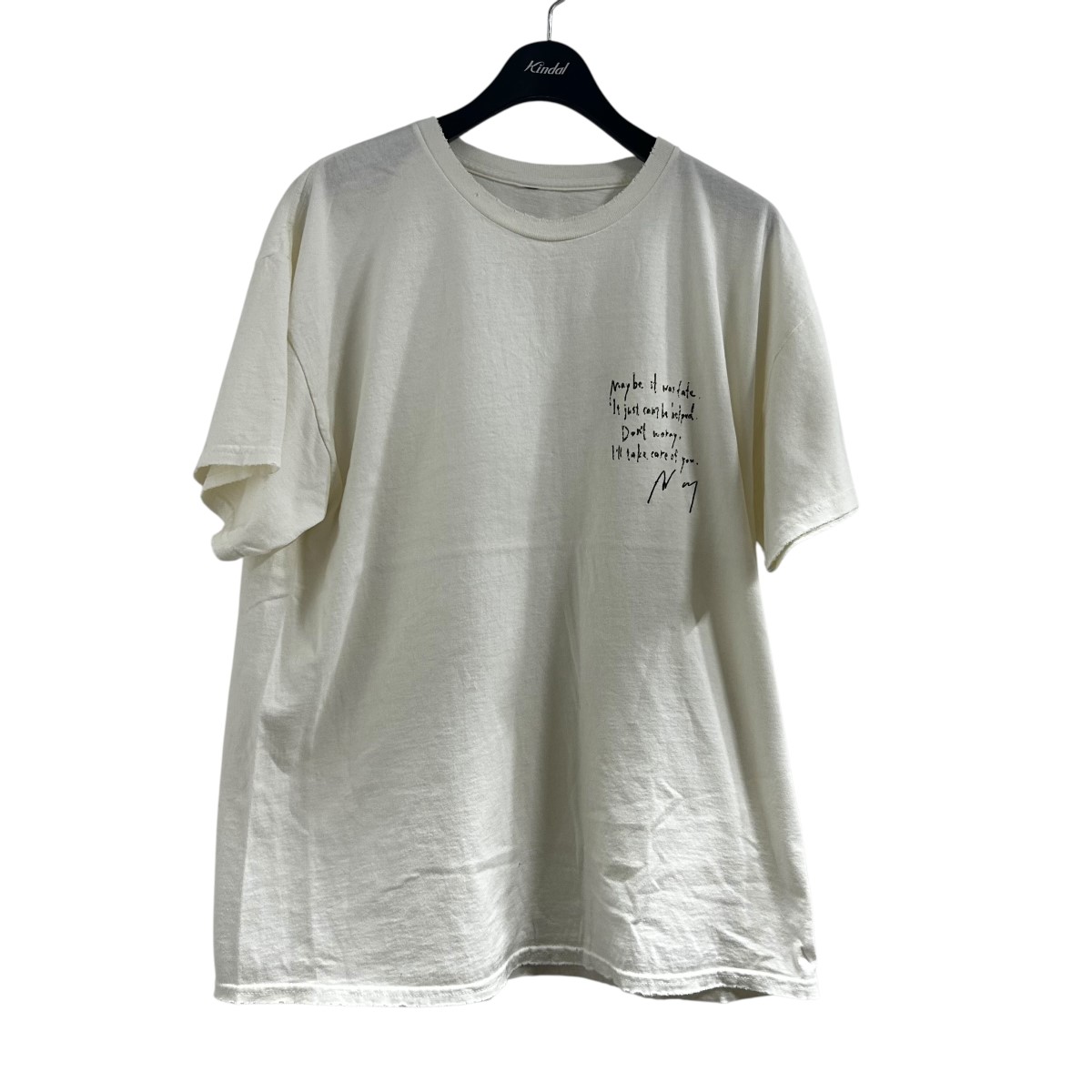 【中古】 ANCELLM ダメージTシャツ ホワイト サイズ：ONE SIZE 【価格見直し】