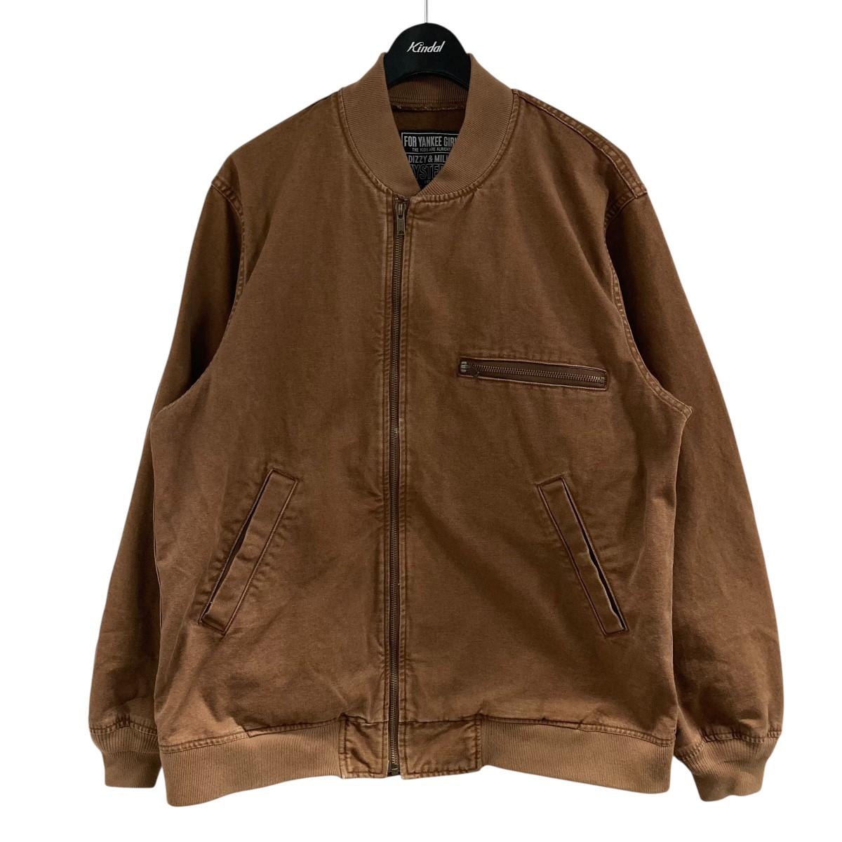 【中古】 Hysteric Glamour ジップアップジャケット ブラウン サイズ：L 【価格見直し】
