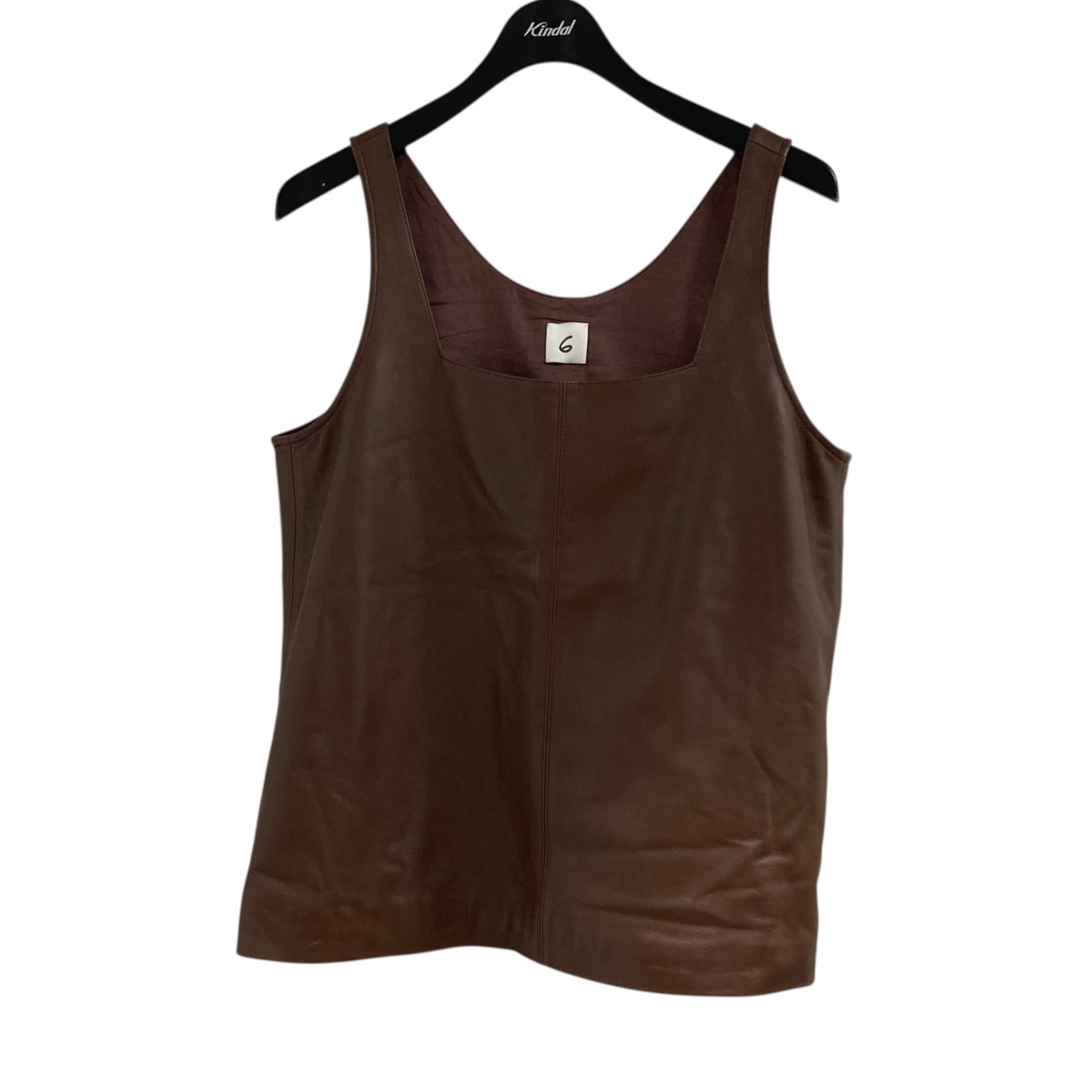 【中古】\u003cBR\u003e6(ROKU) BEAUTY＆YOUTH\u003cBR\u003eなめし革 貯蔵タンクより良い レザータンクベスト 赤銅色 大きさ：-\u003cBR\u003e【通貨価値思いなおす】