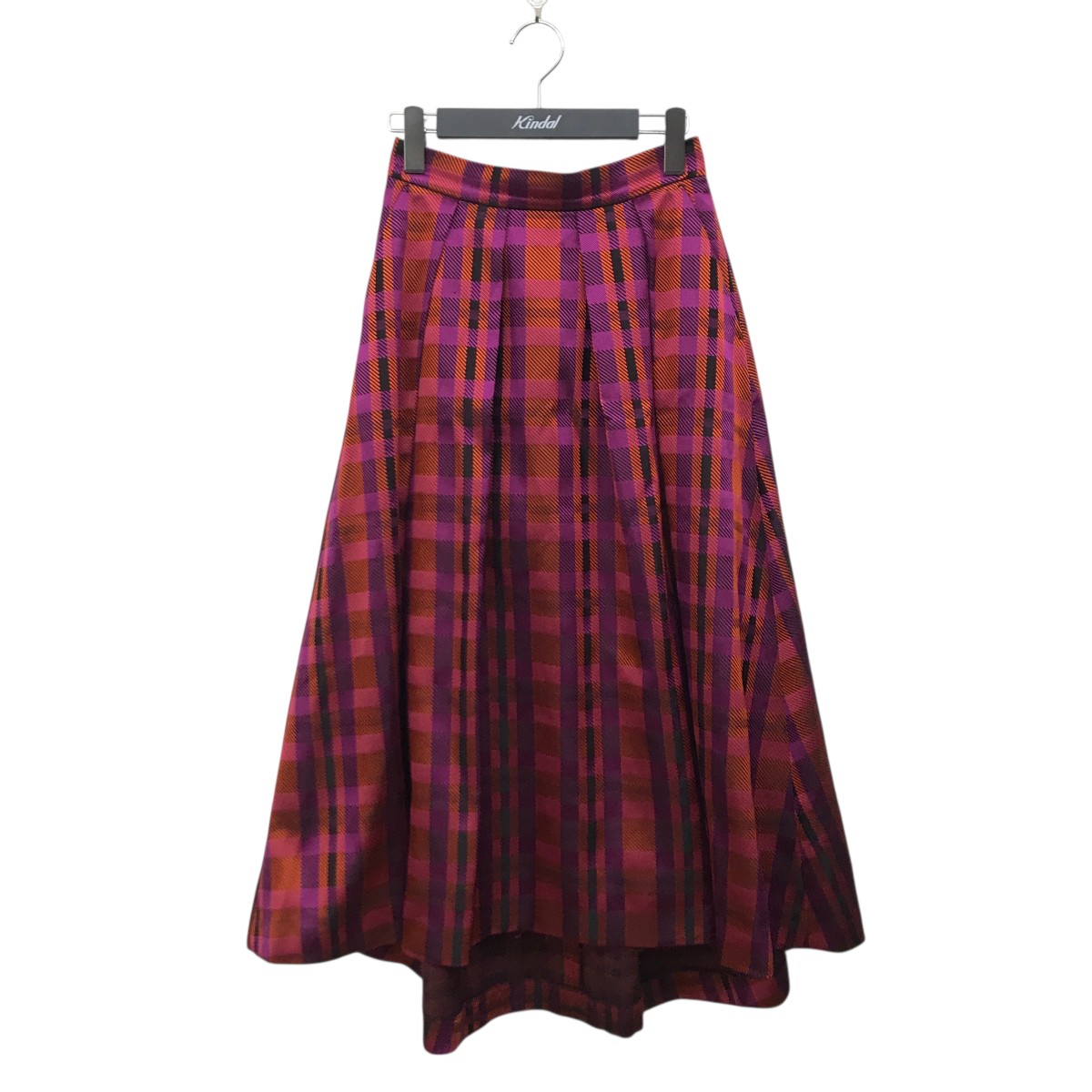 【中古】 GRACE CONTINENTAL チェック スカート 1832 1250-0 ピンク 【価格見直し】
