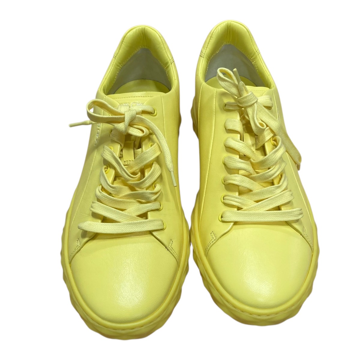 【中古】 JIMMY CHOO スニーカー イエロー サイズ:44 【価格見直し】