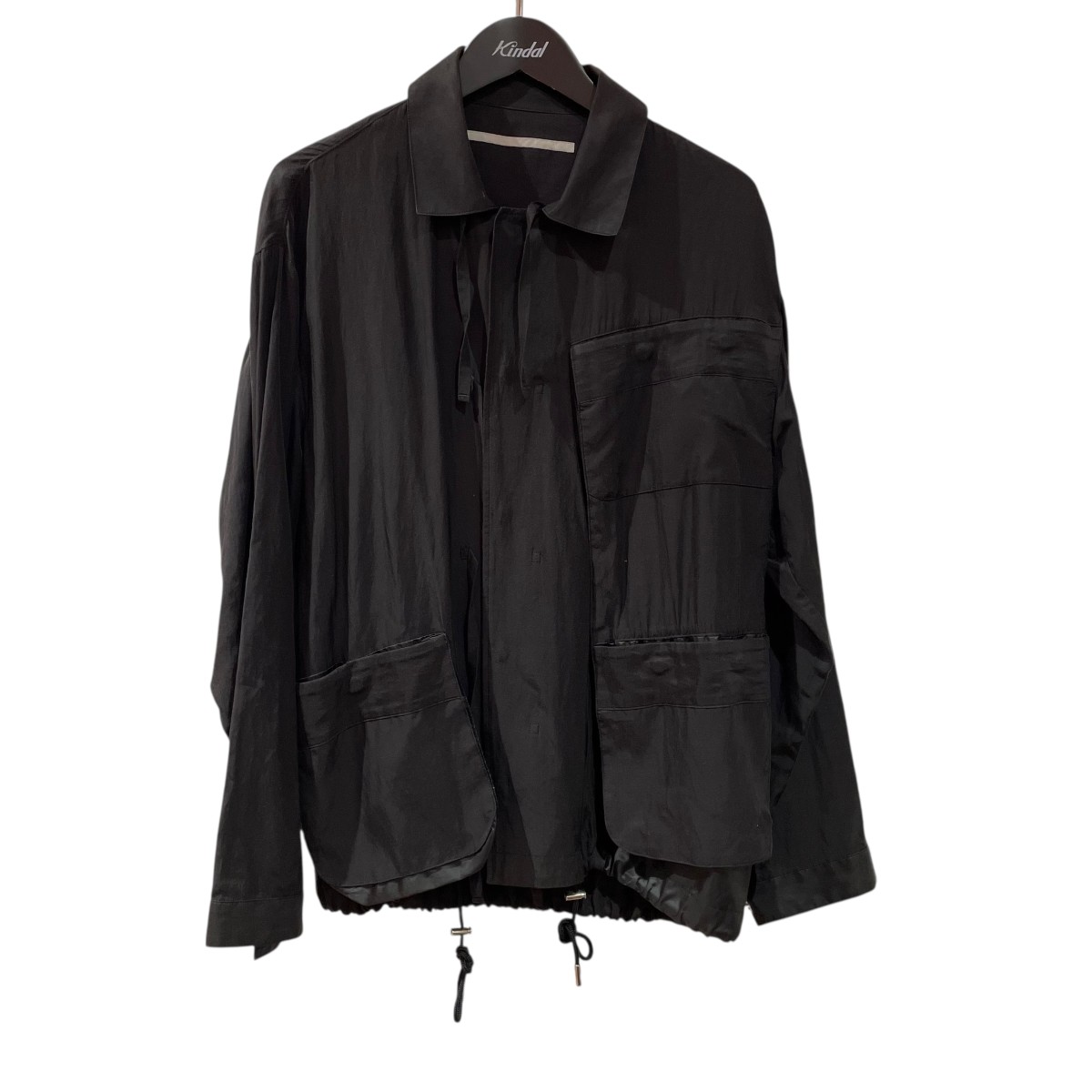 【中古】 Tamme SLEEPING SHIRT 長袖シャツ 22A0057 ブラック 【価格見直し】