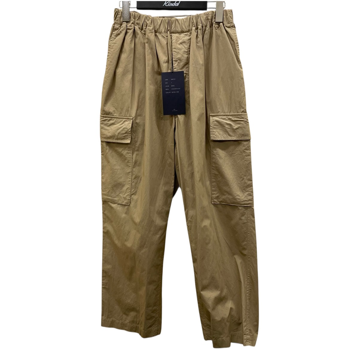 【中古】\u003cBR\u003eURU\u003cBR\u003eEasy pants カーゴパンツ 24FCTC1 ベージュ 大きさ：1\u003cBR\u003e【通貨価値思いなおす】