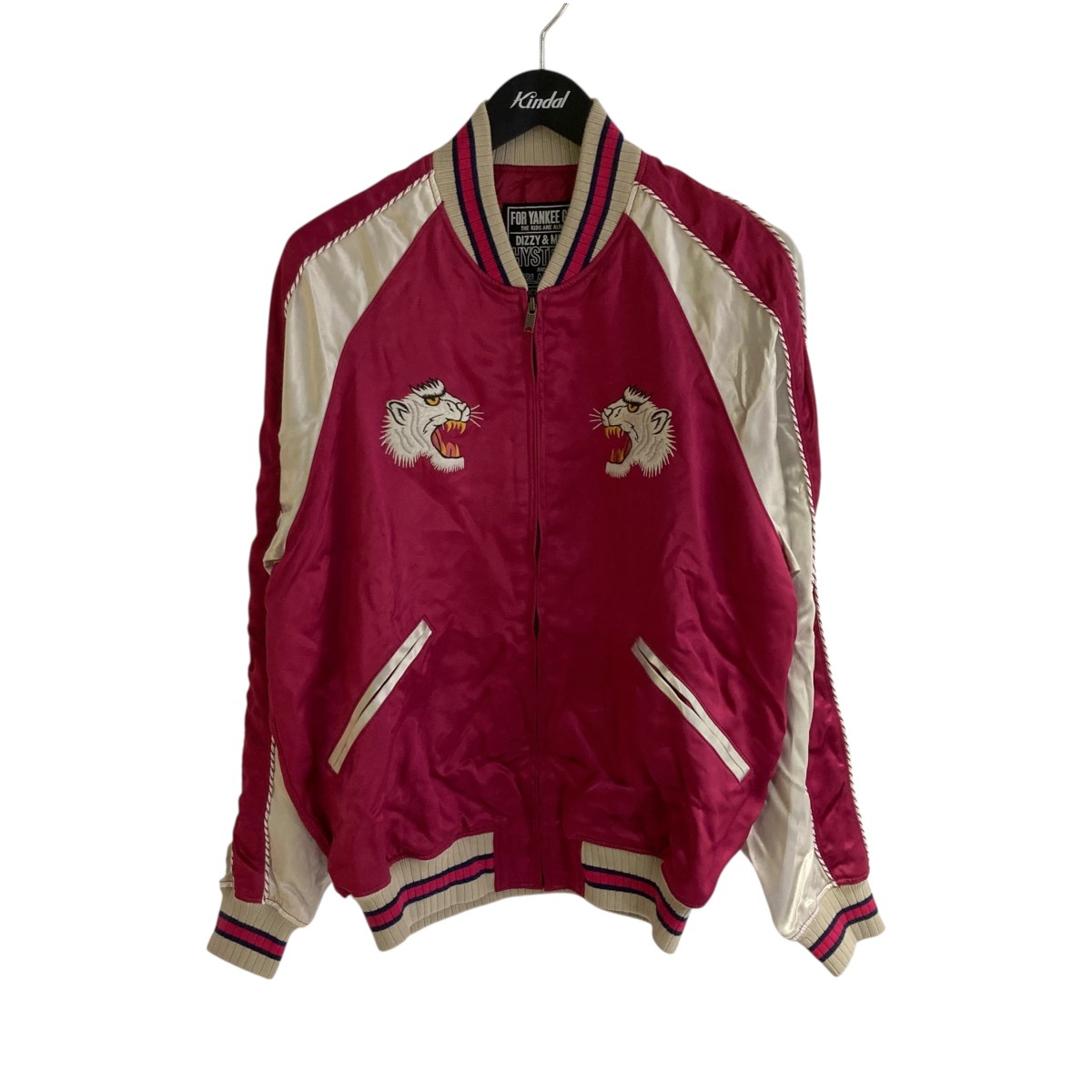 ヒステリックグラマー/LOVE MAKER 刺繍スカジャン ジャケット M 希少 HYSTERIC GLAMOUR - LOVE MAKER刺繍 スカジャン / ブラック | Tempt