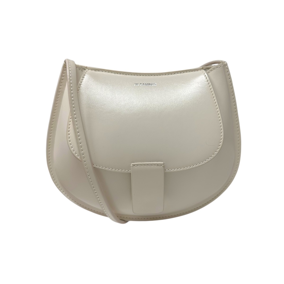 【中古】 JIL SANDER　 ショルダーバッグ JSPR853433 アイボリー 【101125】（ジルサンダー）