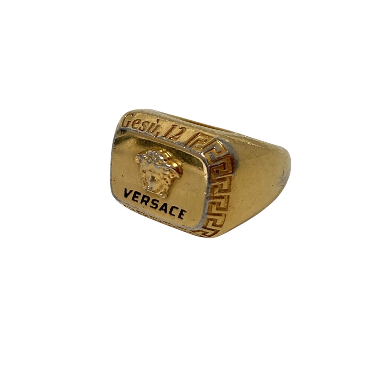 【中古】 VERSACE メデューサリング ゴールド サイズ：21 【価格見直し】