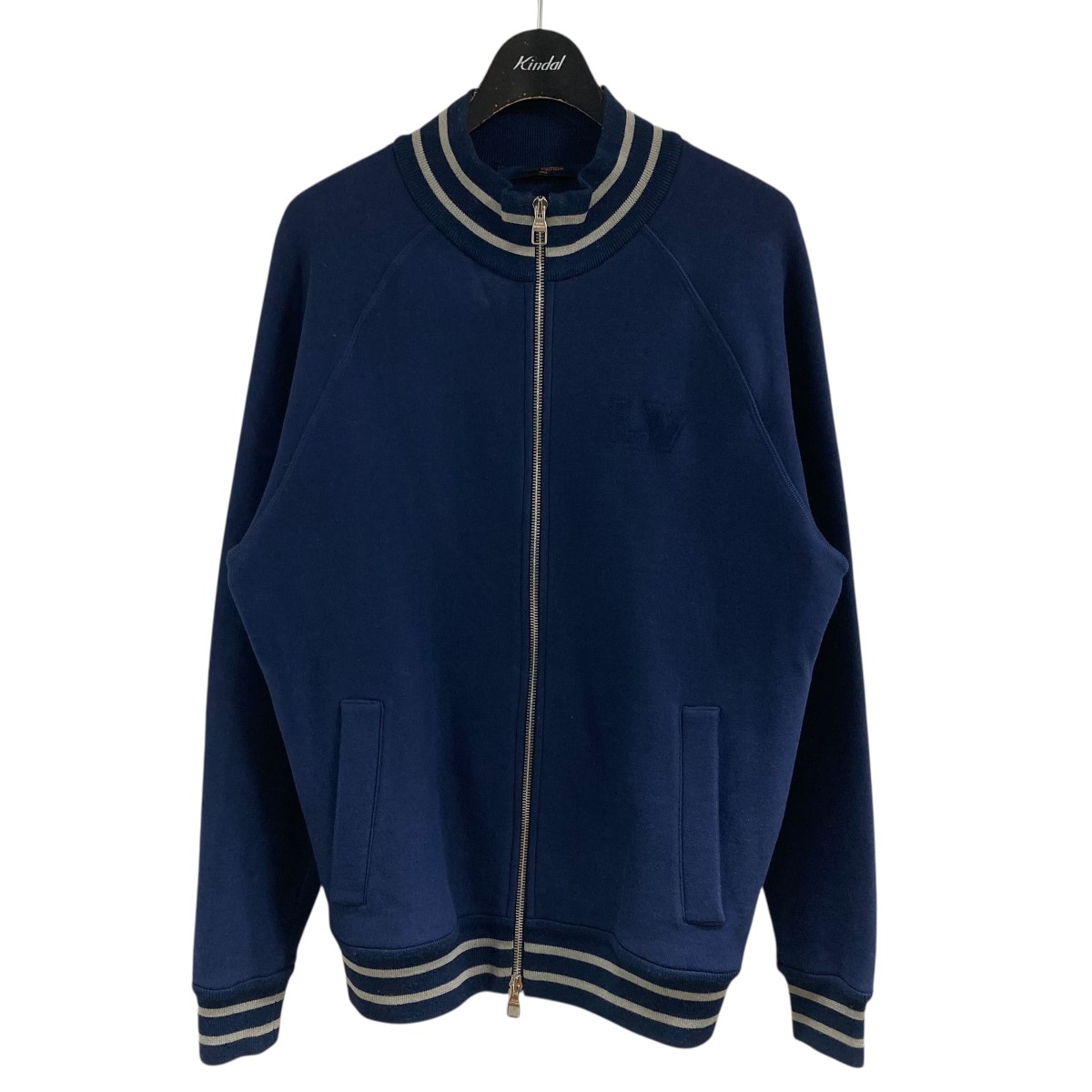 【中古】 LOUIS VUITTON ジップアップスウェットジャケット ネイビー サイズ：S 【価格見直し】