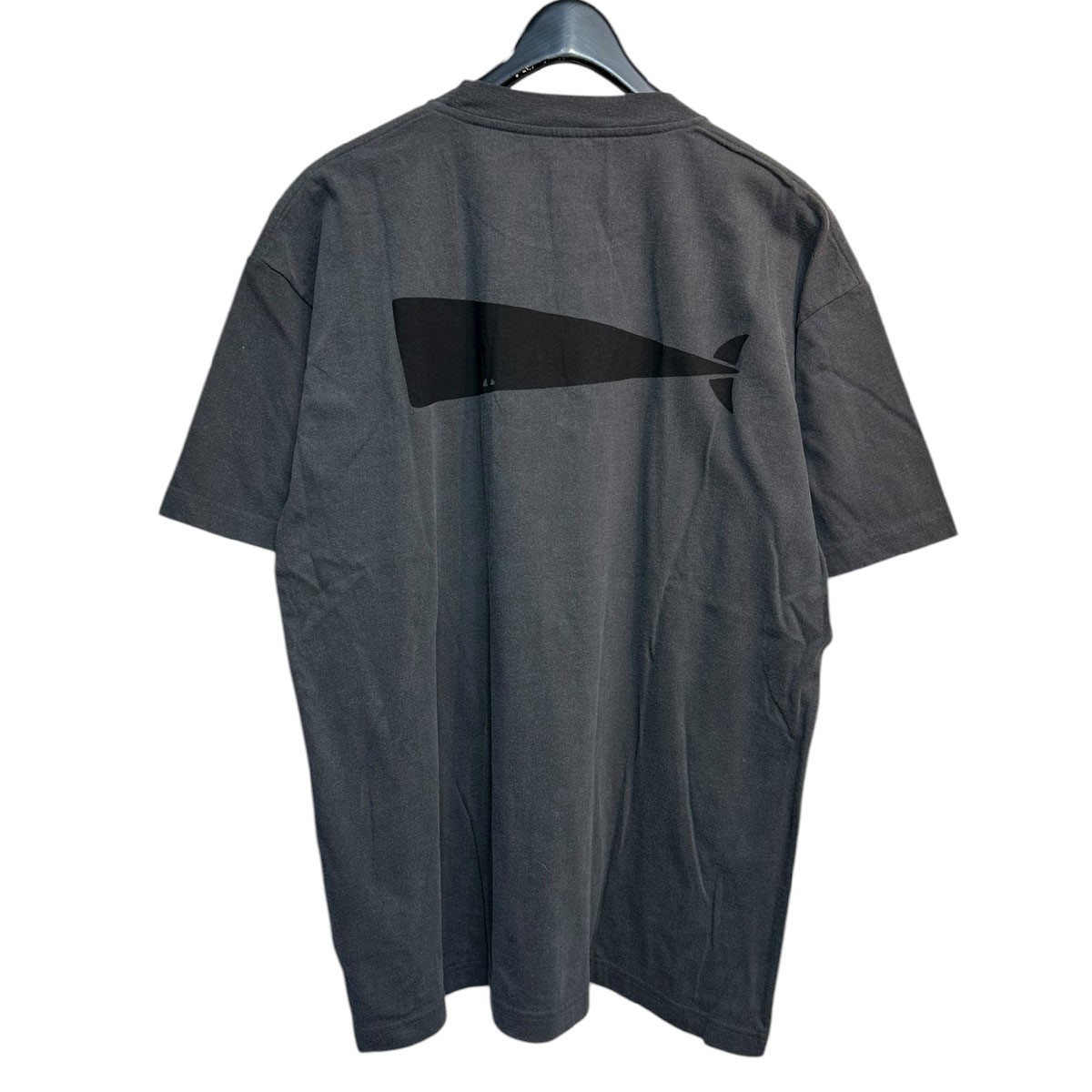【中古】 DESCENDANT　 25AW for Ron Herman CACHALOT PIGMENT DYE TEE ロンハーマン別注オーバーダイプリントTシャツ グレー サイズ：1 【101125】（ディセンダント）