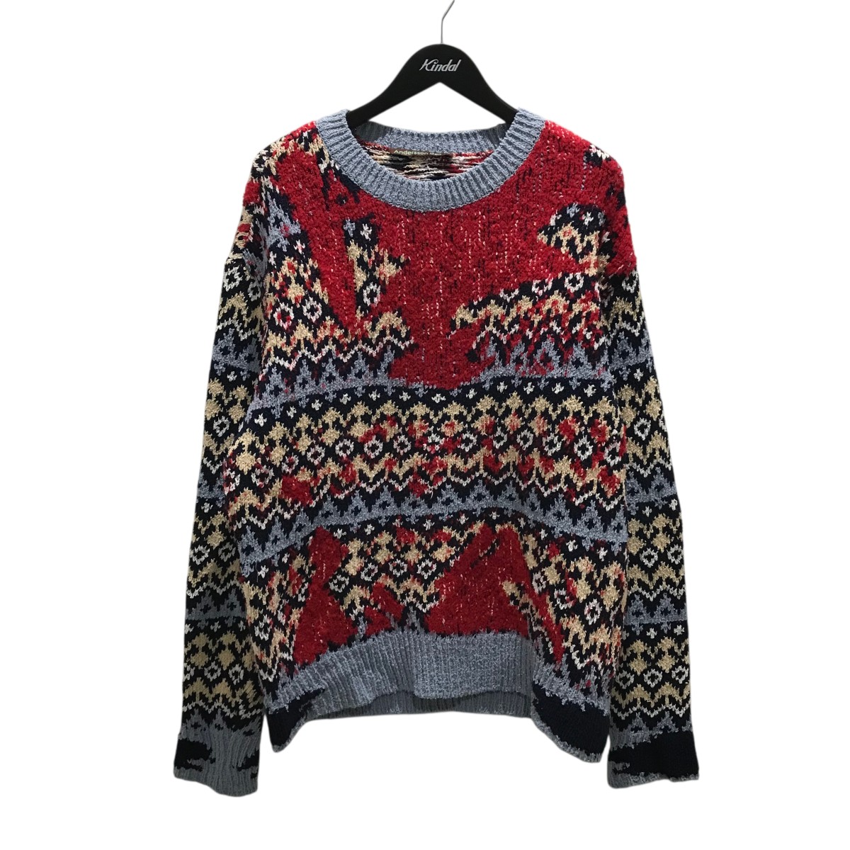 【中古】 Andersson Bell 総柄ニット マルチカラー サイズ：L 【価格見直し】