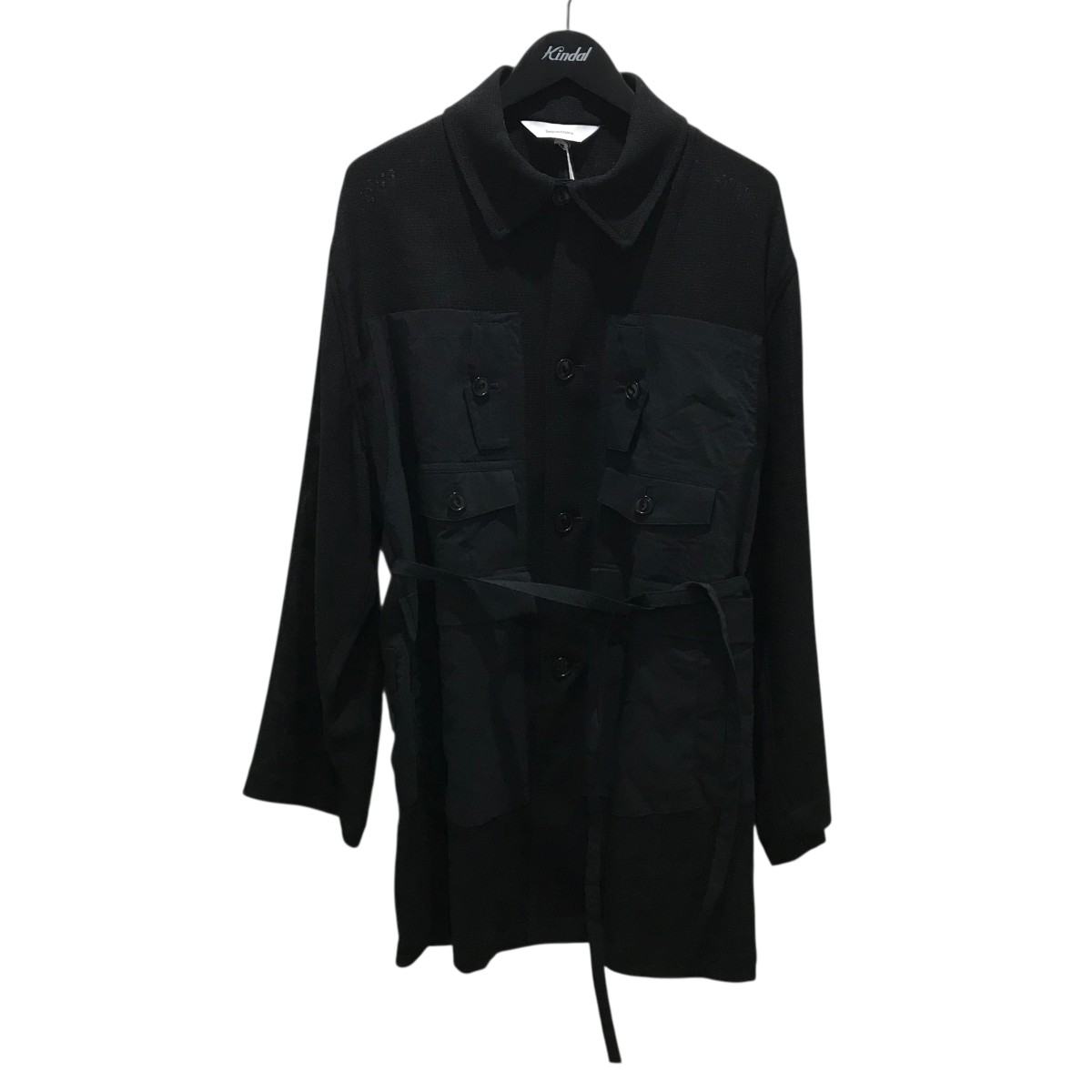 【中古】 SASQUATCHfabrix． 【UTILITY MESH COAT】 ユーティリティメッシュコート 25SS-JKL-010 ブラック サイズ：M 【価格見直し】