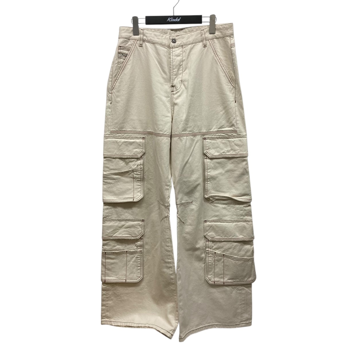 【中古】 DIESEL D-SIRE-CARGO-D カーゴデニムパンツ 0GRD0 アイボリー サイズ：27 【価格見直し】