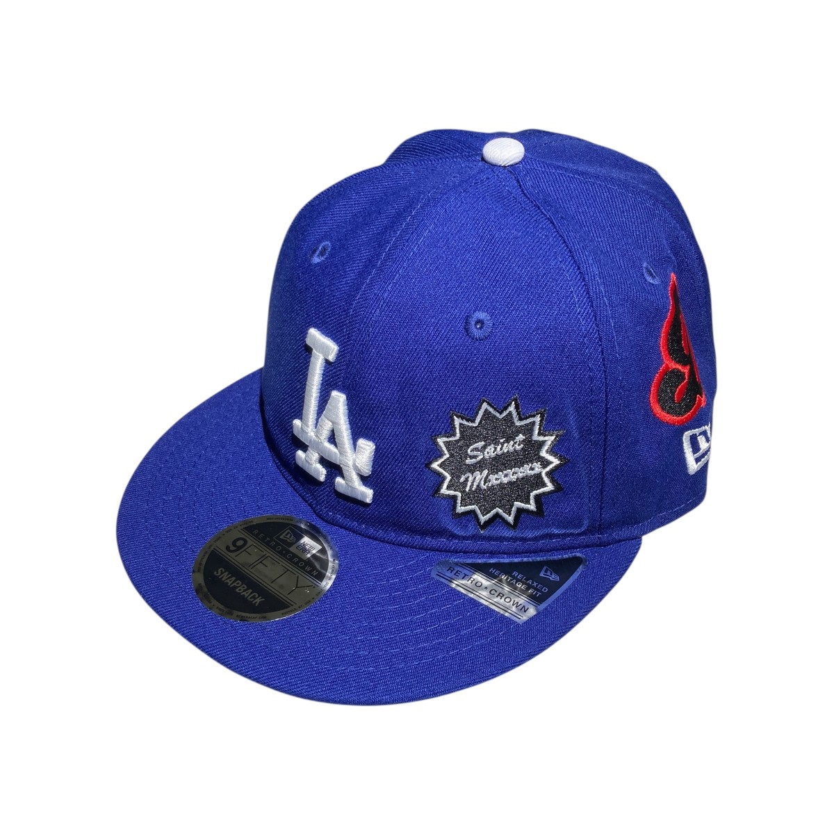 【中古】 SAINT MICHAEL NE_CAP ／ DODGERS キャップ SM-HR8-0000-C46 ネイビー 【価格見直し】