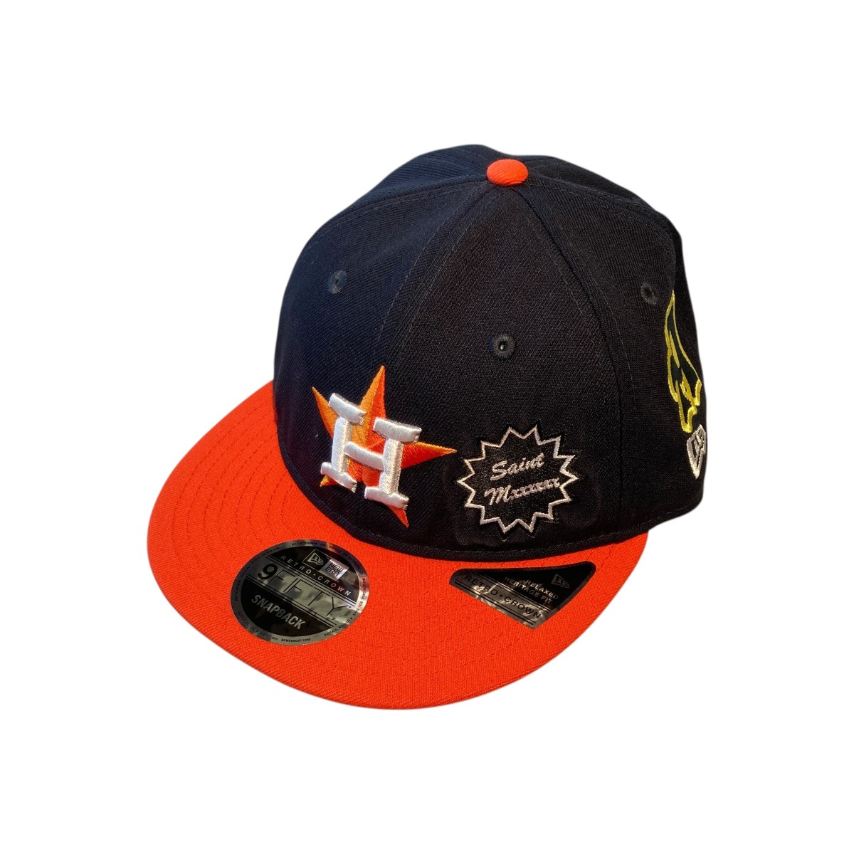 【中古】 SAINT MICHAEL NE_CAP ／ ASTROS キャップ SM-HR8-0000-C48 ブラック×オレンジ 【価格見直し】 8,910円