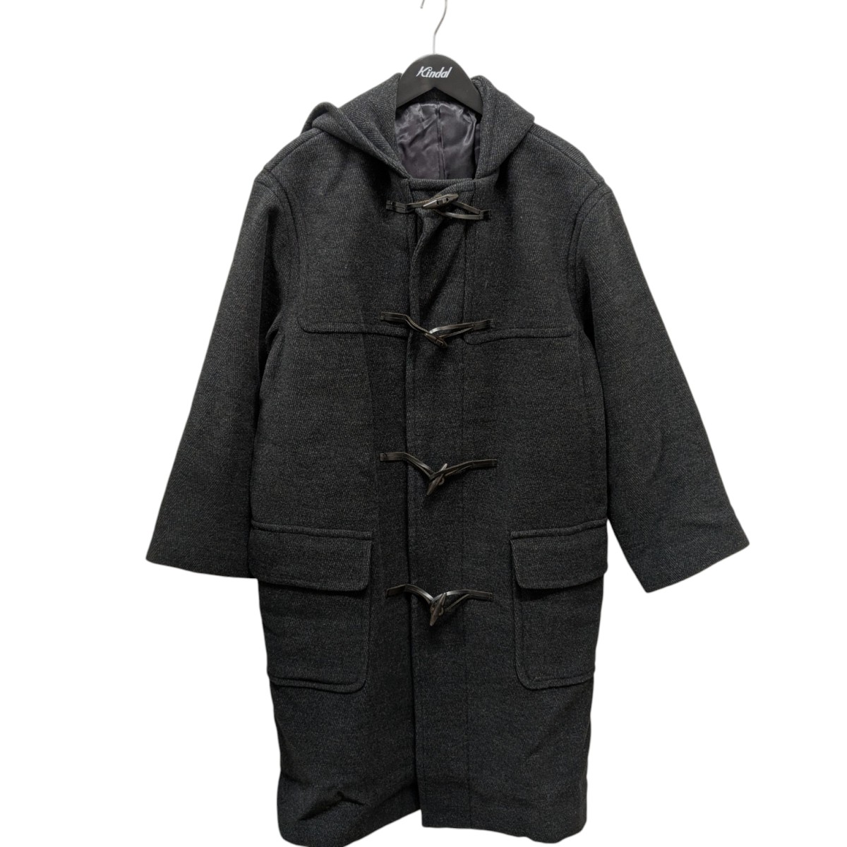 【中古】 H BEAUTY＆YOUTH HERRINGBONE DUFFLE COAT ダッフルコート 1225-699-7838 ブラック サイズ：36 【価格見直し】