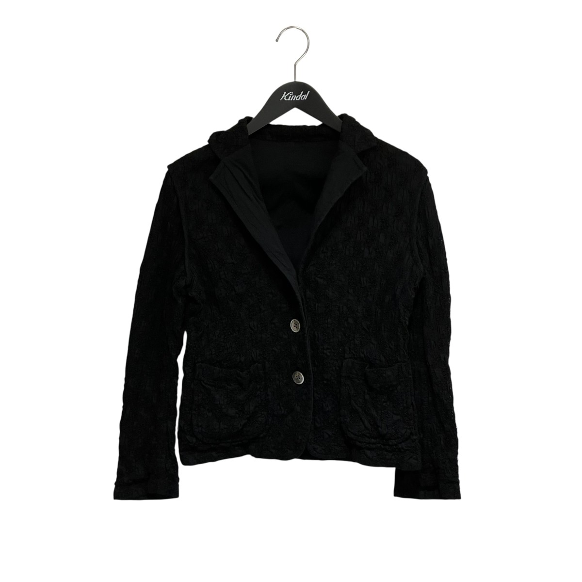 【中古】tricot COMME des GARCONSリバーシブル テーラードジャケット TO-T008 ブラック サイズ:M【価格見直し】|ブランド古着のカインドオル