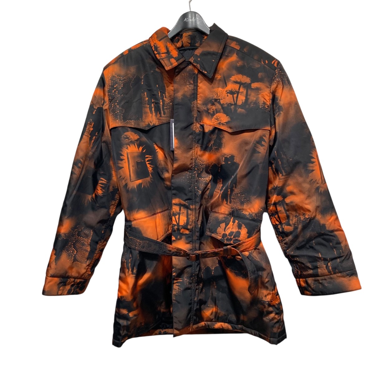 【中古】 PRADA RE-NYLON 中綿ジャケット SGC091 オレンジ サイズ：M 【価格見直し】