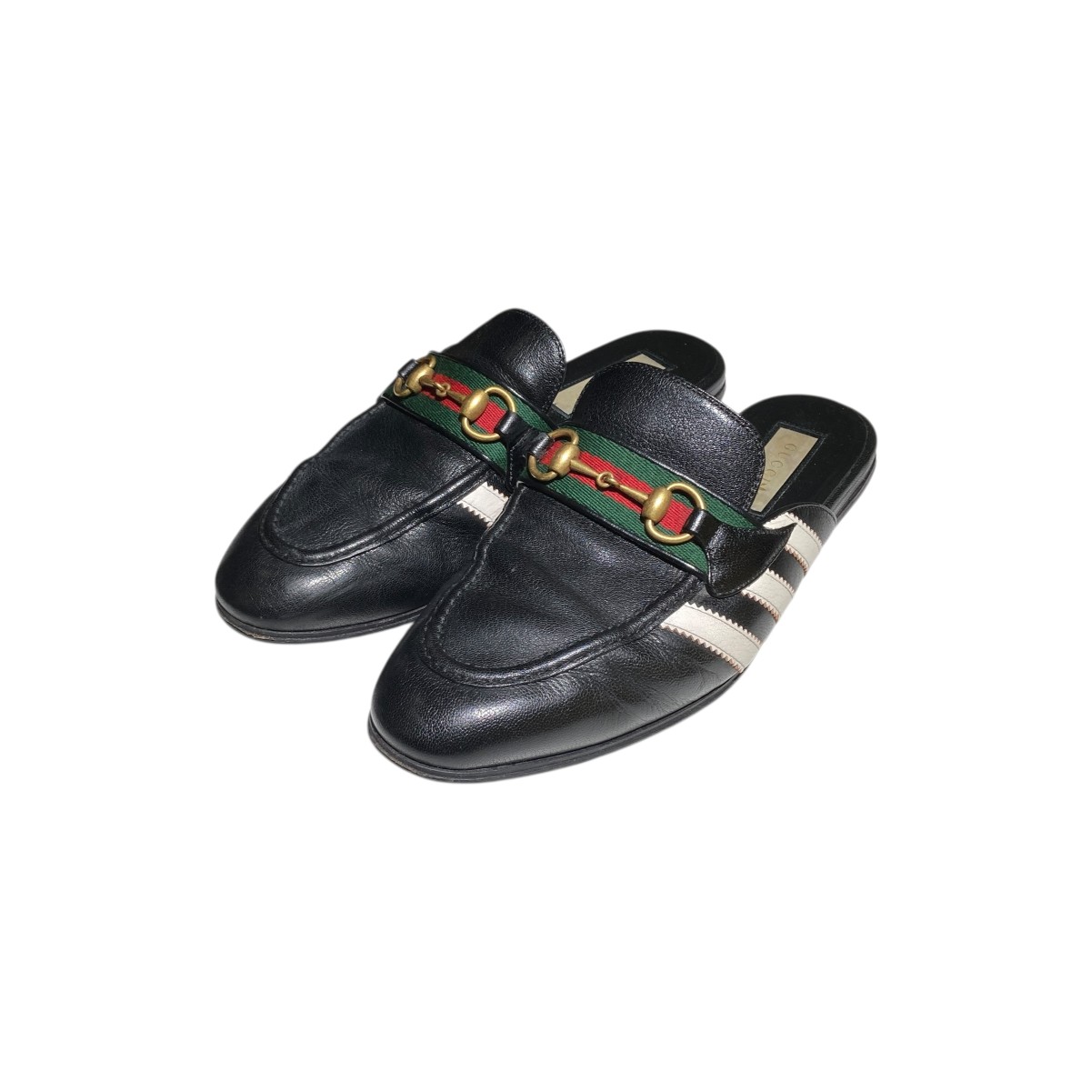 【中古】 GUCCI adidas サンダル 721481 AAA71 1090 ブラック サイズ：9 【価格見直し】