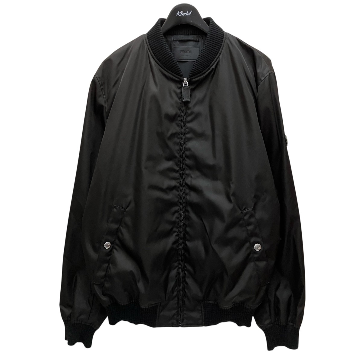 【新品未使用】PRADA プラダ ボンバージャケット ブルゾンサイズ52ブラック 中古・古着通販】PRADA (プラダ) Re-Nylon ボンバージャケットブルゾン