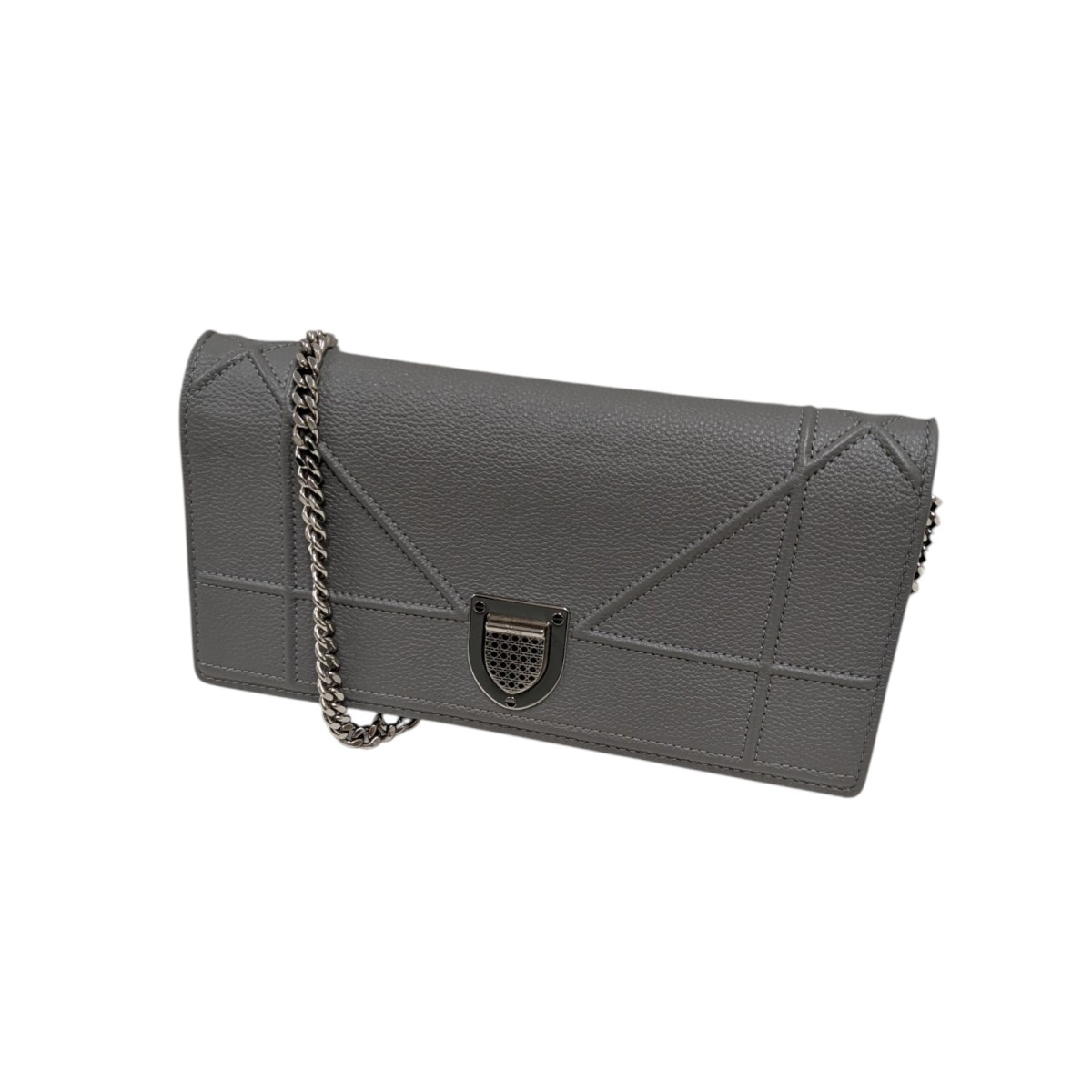 【中古】 Christian Dior レザーバッグ グレー 【価格見直し】