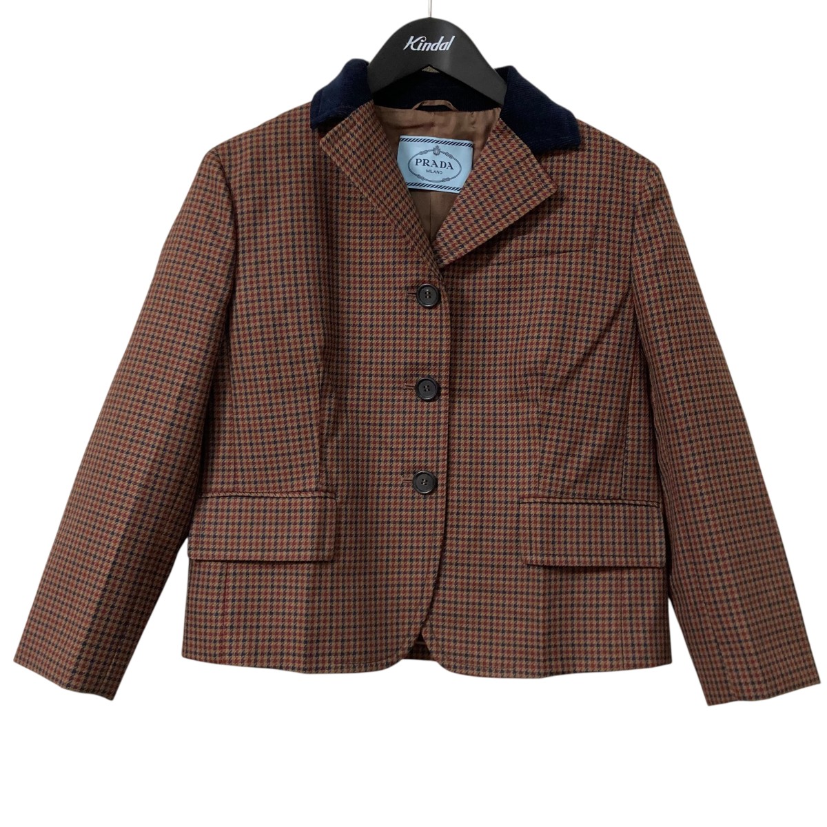 【中古】 PRADA ウールモヘヤ エルボーパッチジャケット P560FE S172 1N9E ベージュ サイズ：40 【価格見直し】 29,029円