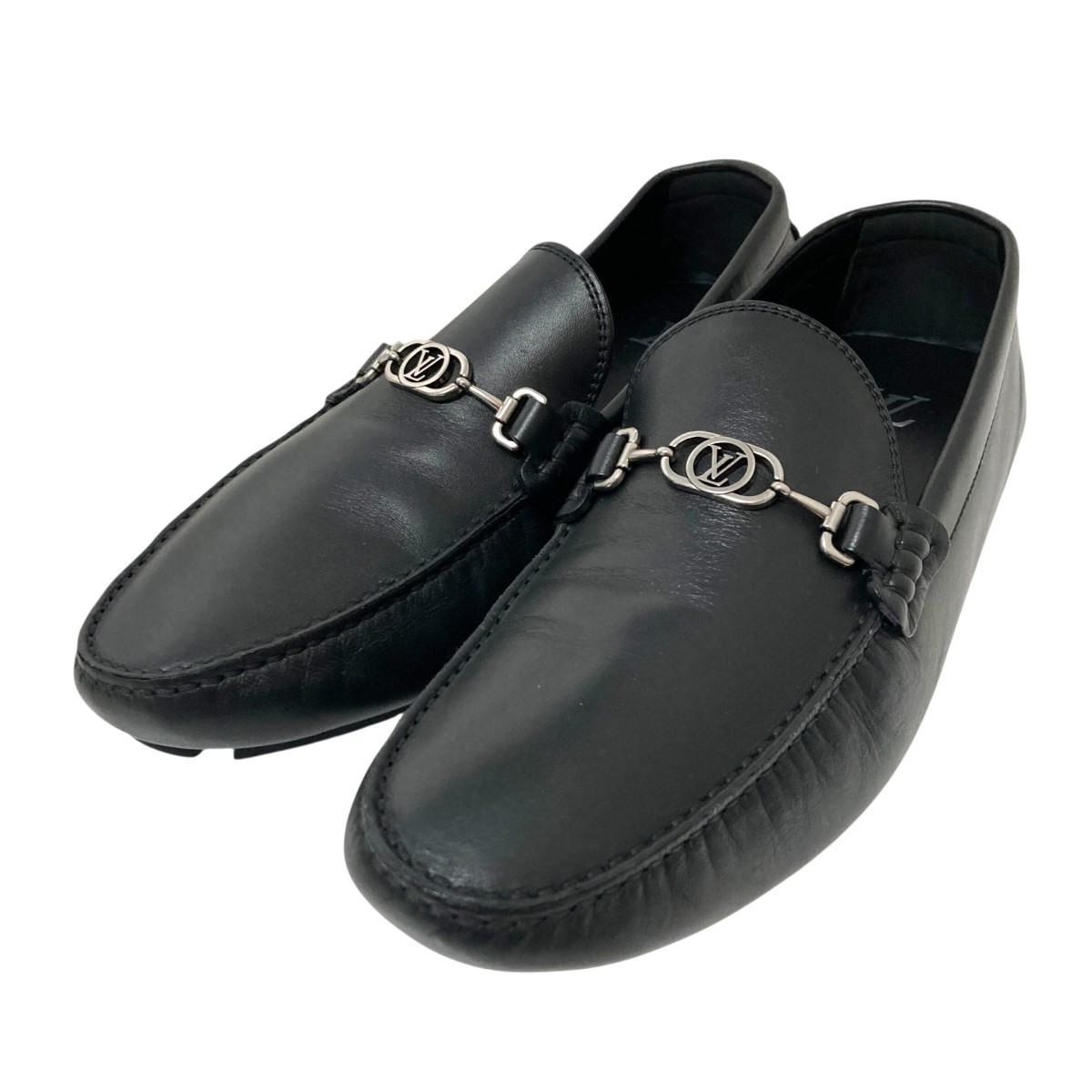 【中古】<br>LOUIS VUITTON<br>メジャーローファー ドライビングシューズ 1ADEK4 ブラック サイズ：6 1/2<br>【価格見直し】