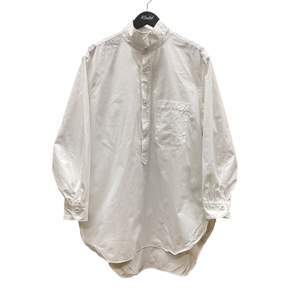 【中古】 BRU NA BOINNE サピエンスC P Oシャツ 長袖シャツ 4570 ホワイト サイズ：L 【価格見直し】