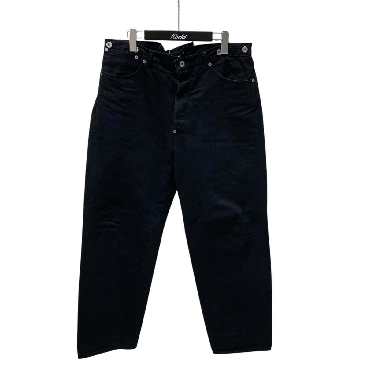 【中古】 NICENESS 25AW D．AMENT オーバーダイデニム カーペンターパンツ NN-2506T16 ブラック サイズ：L 【価格見直し】