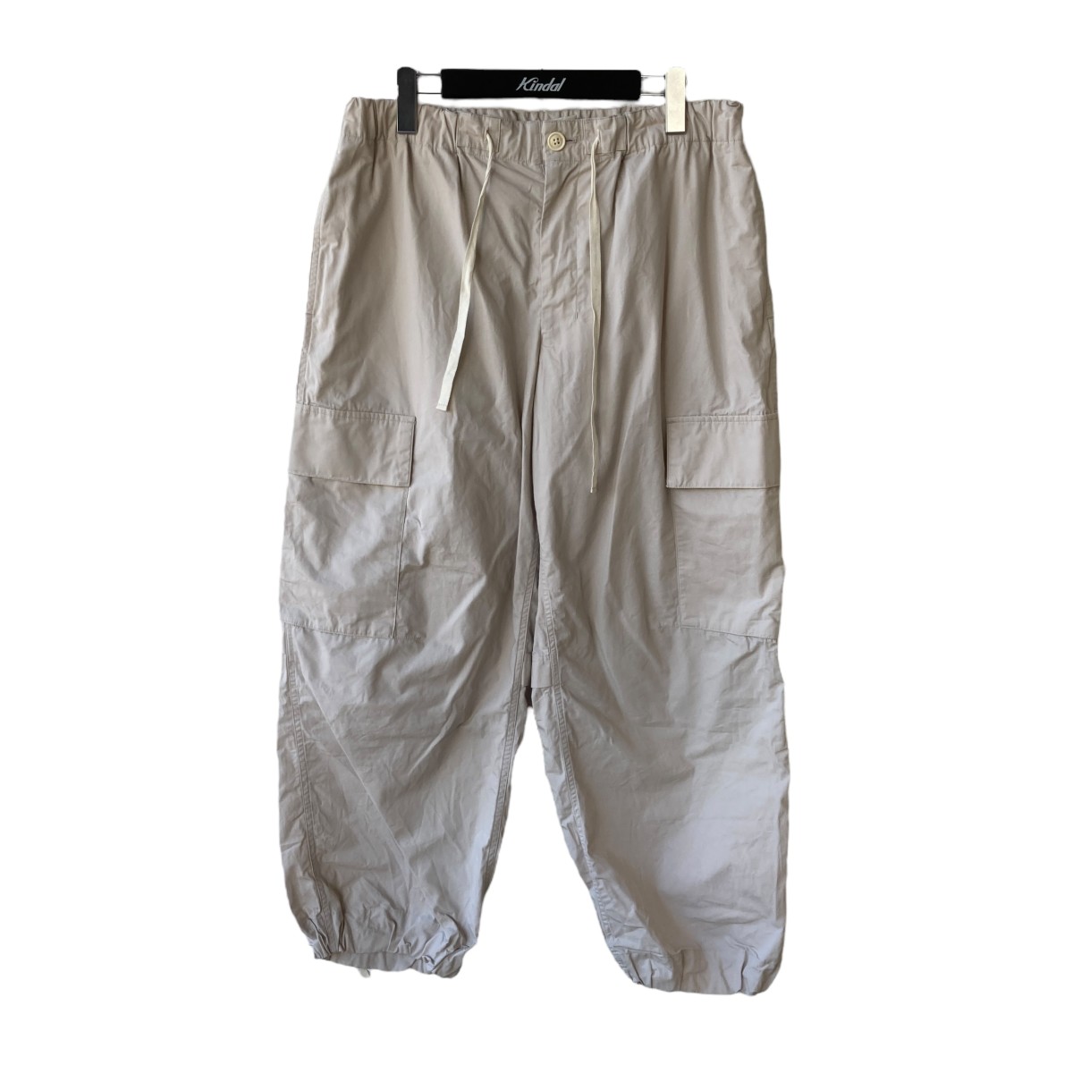【中古】 nonnotte 24SS Cargo Pants Clear Heavy Broadcloth カーゴパンツ N-24S-008 ベージュ サイズ：5 【価格見直し】
