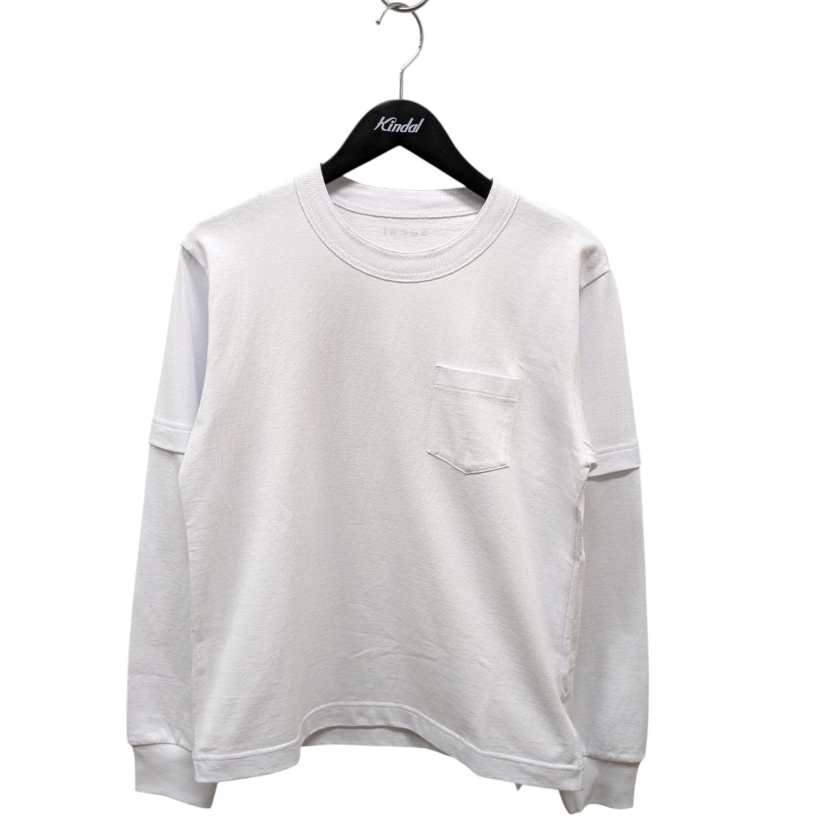 【中古】 sacai　 長袖Tシャツ 25-0976S ホワイト サイズ：0 【181125】（サカイ）