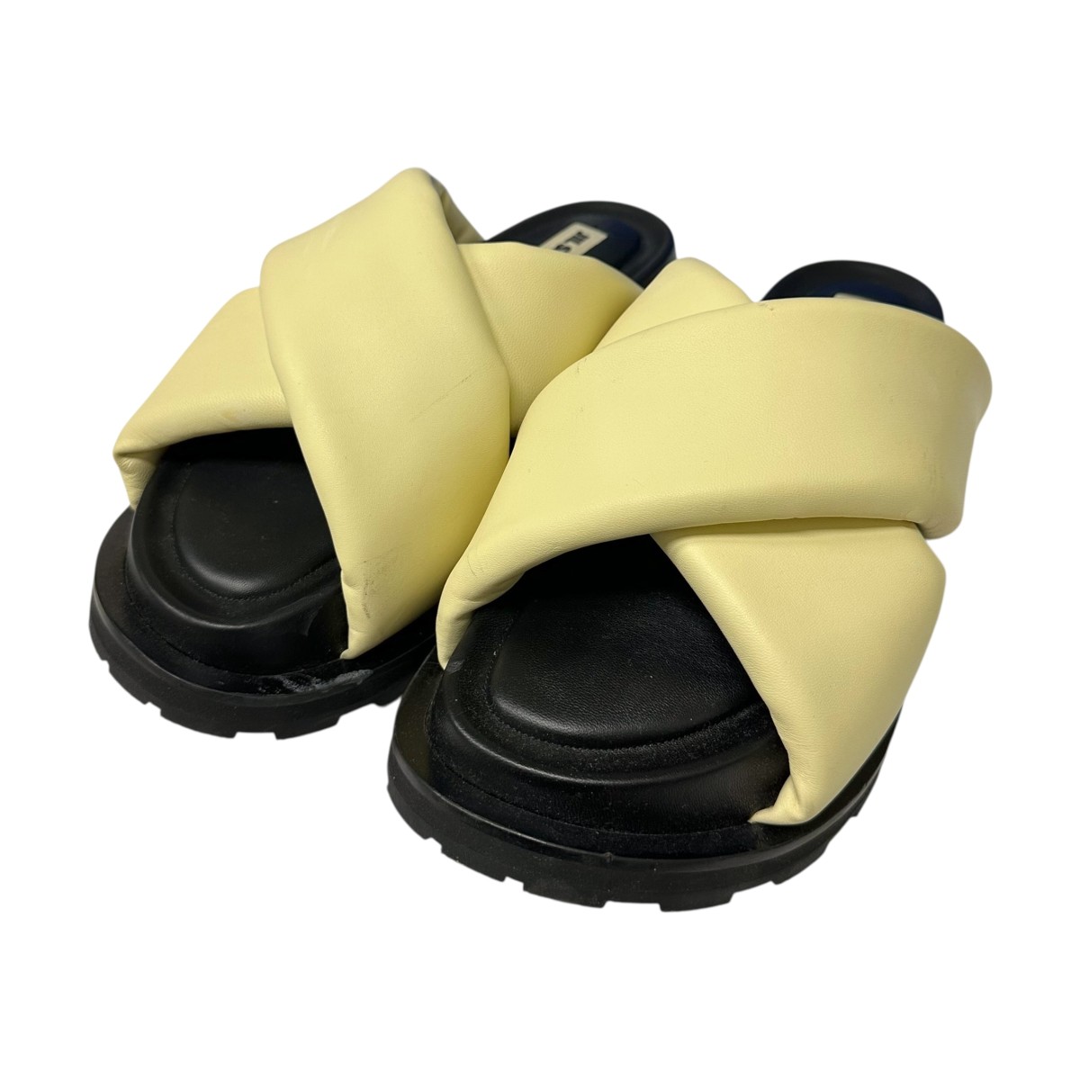 【中古】<br>JIL SANDER<br>サンダル イエロー サイズ：38(約25cm)<br>【価格見直し】