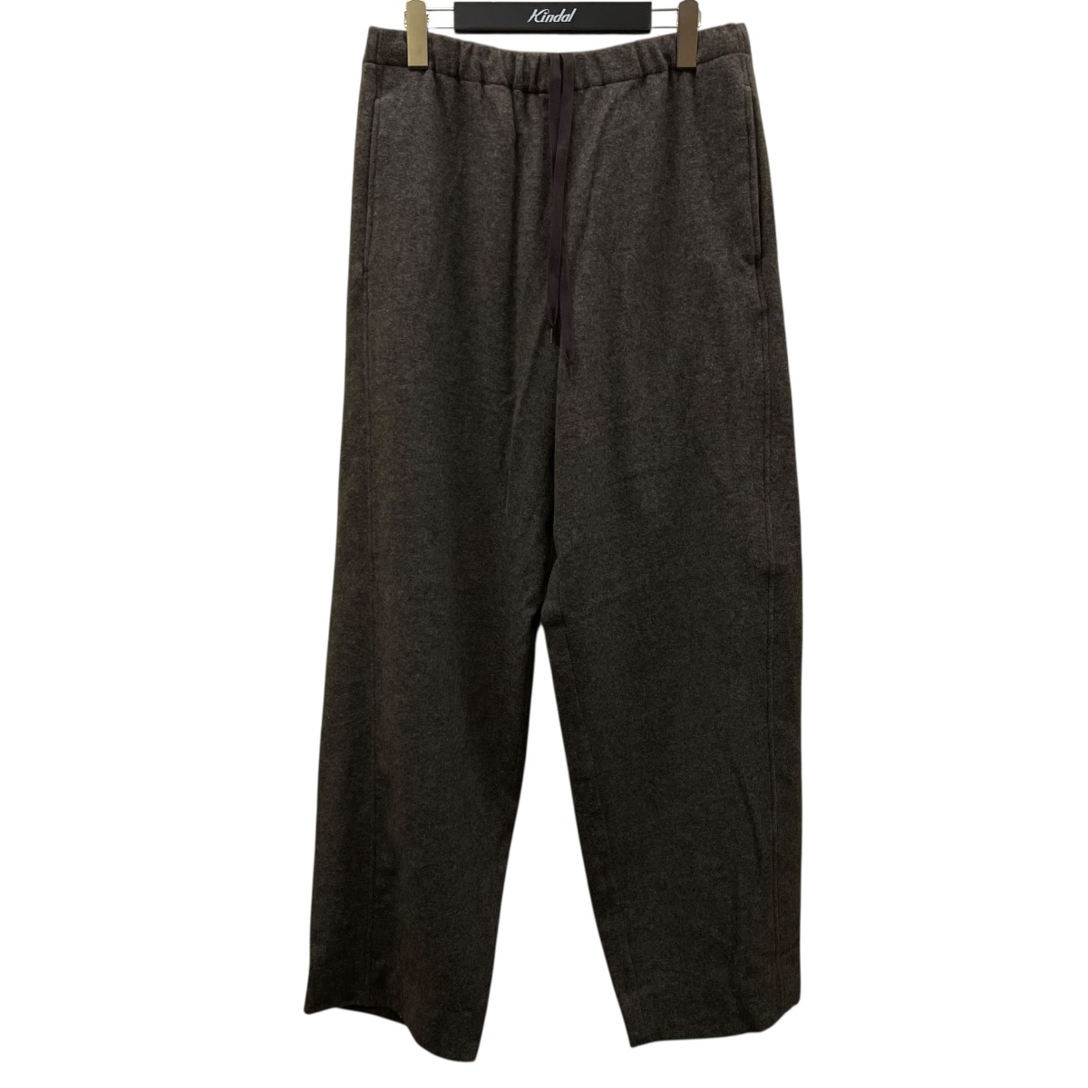 【中古】 stein WOOL CASHMERE FLEECE EASY TWIST TROUSERS イージーパンツ ST．1270 ブラウン サイズ：L 【価格見直し】