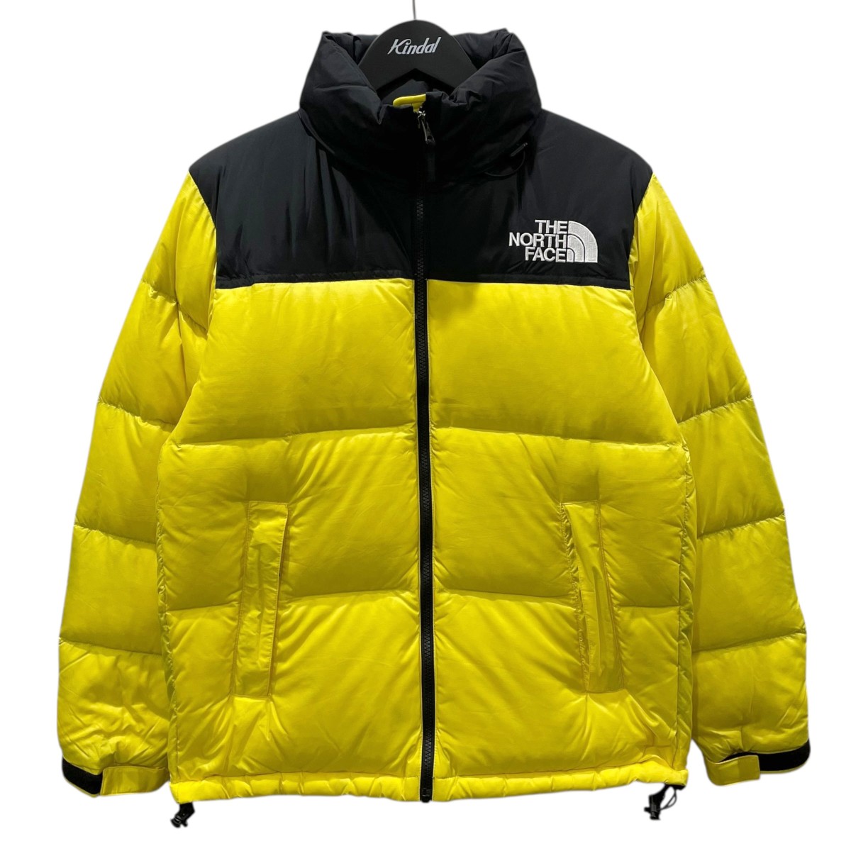 【中古】THE NORTH FACE ダウンジャケット Nuptse Jacket ヌプシジャケット ND91841 イエロー・ブラック サイズ:S 【070326】(ザノースフェイス)|ブランド古着のカインドオル