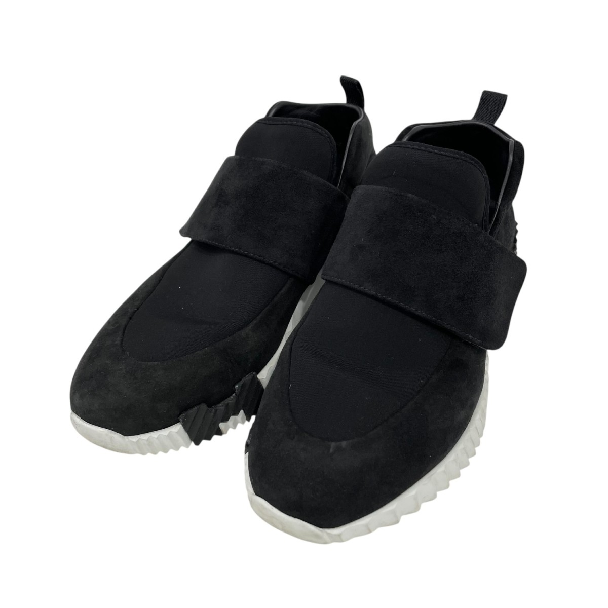 【中古】HERMES バウンシング H スエードクロス スニーカー 黒いこと 大きさ：36 【181125】（エルメス）