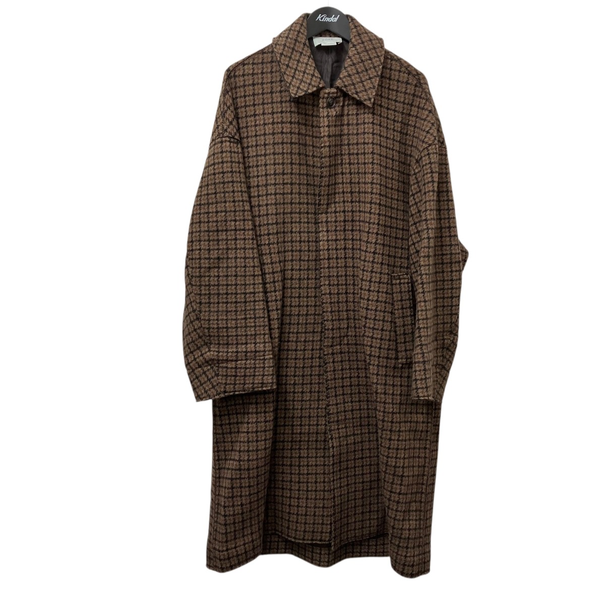 yokeヨークDOWNSIZING BAL COLLAR COAT YOKE | DOWNSIZING BAL COLLAR COAT(GLEN CHECK) | ダウンサイジング