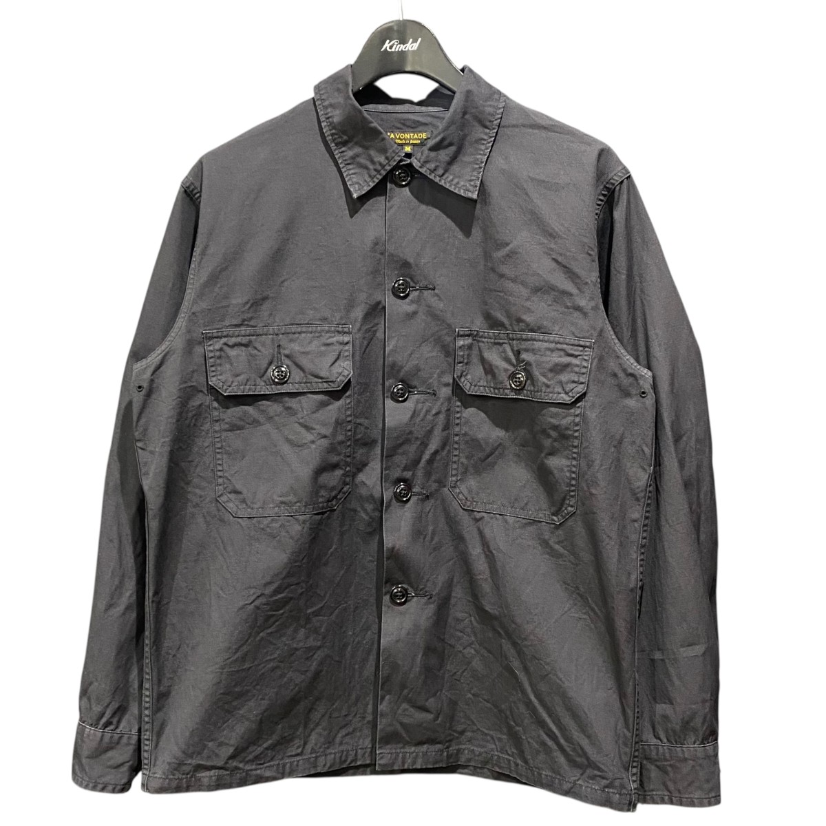 【中古】 A vontade　 Utility Shirts Jacket ブラック サイズ：M 【171125】（ア・ボンタージ）