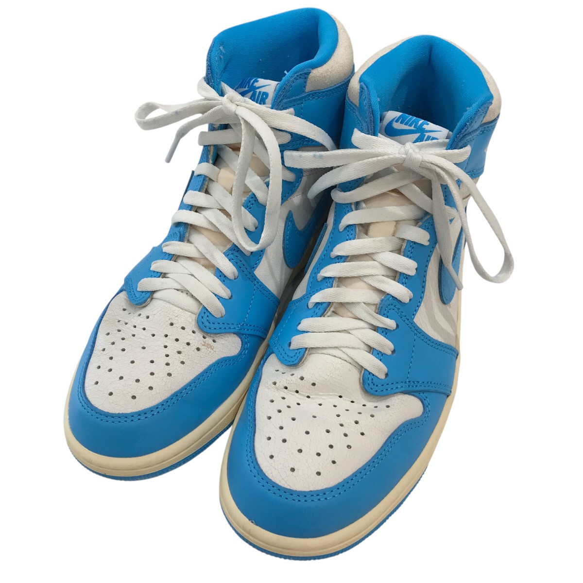 【中古】 NIKE 「AIR JORDAN 1 RETRO HIGH OG」 ハイカットスニーカー DZ5485 402 ダークパウダーブルー サイズ：27.5CM 【価格見直し】