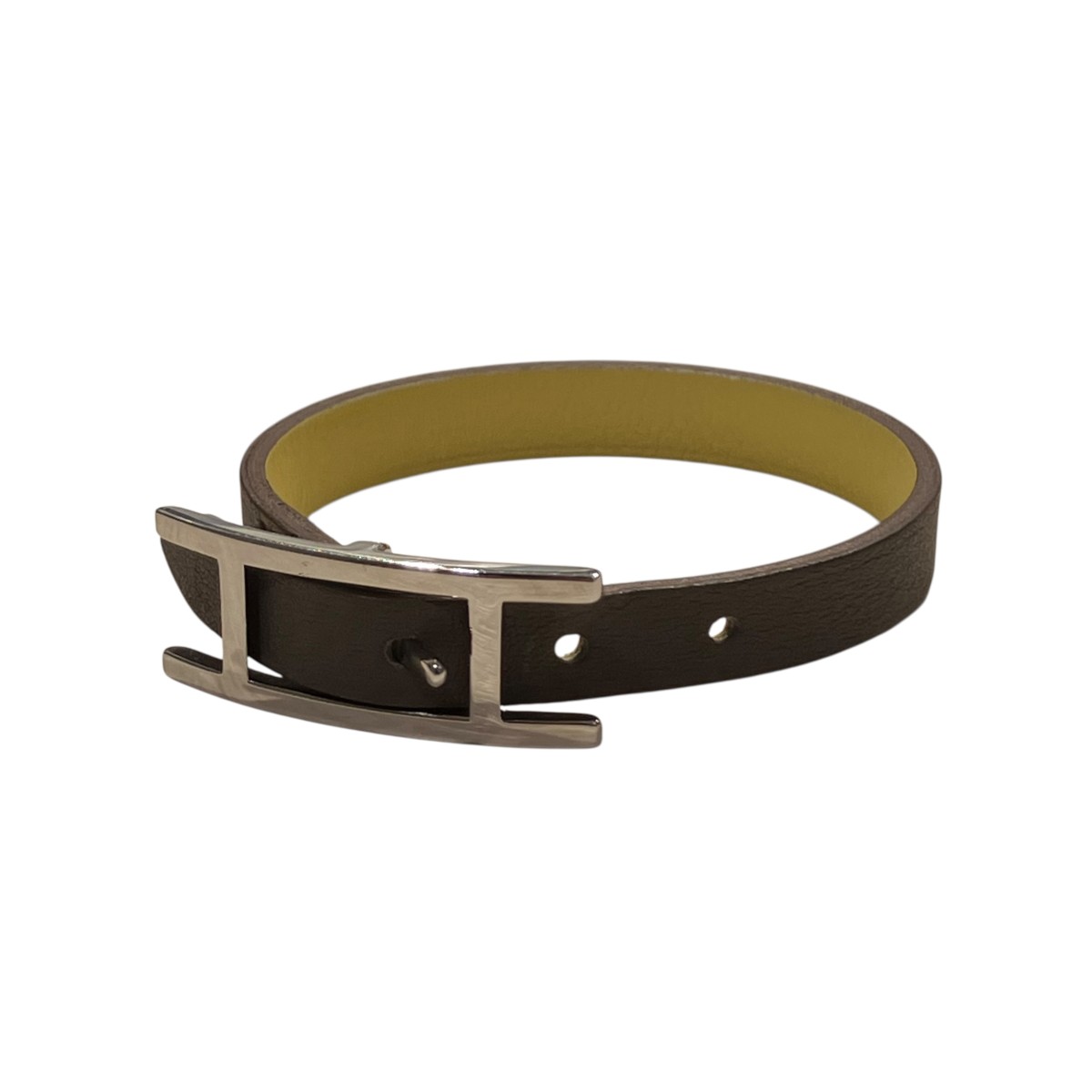 【中古】 HERMES　 アピ3 イエロー×グレー サイズ：記載なし 【191125】（エルメス）