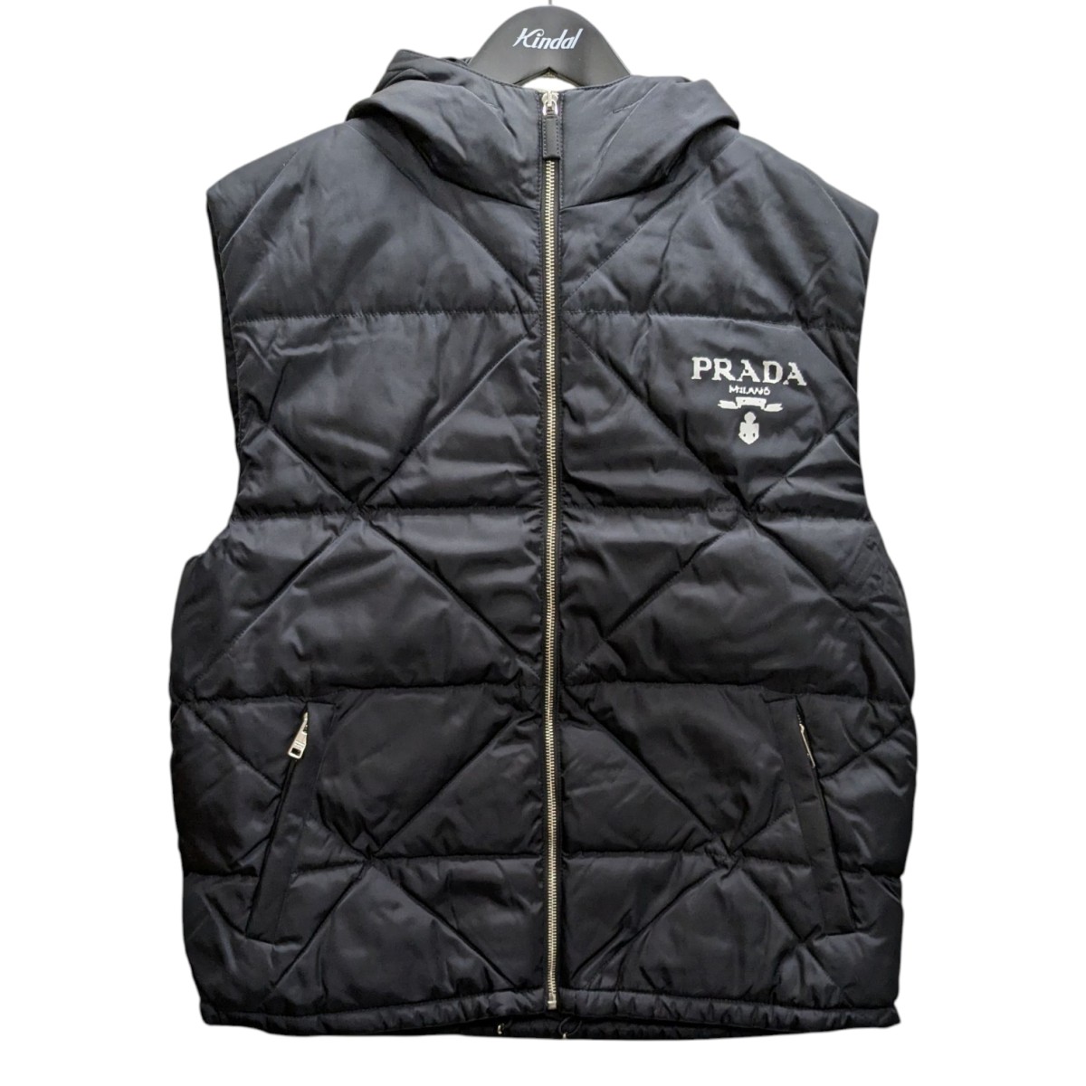 PRADA フード付きブラウンベスト 楽天市場】【プラダ】Prada プラダスポーツ フード付き ダウンベスト