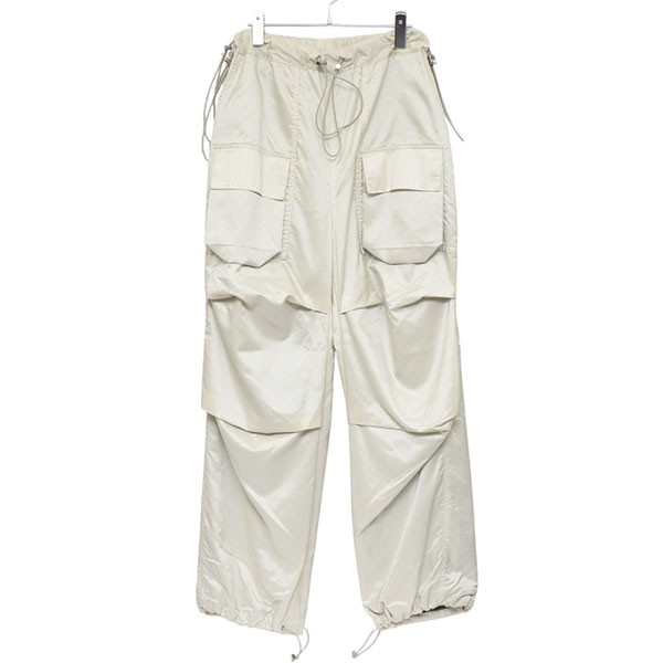 【中古】\u003cBR\u003eOUAT\u003cBR\u003e006 CHANNEL TROUSERS ドローコードナイロンパンツ 000618PT ベージュ 大いさ：2\u003cBR\u003e【必要経費思いかえす】 ズボン・パンツ-メンズファッション