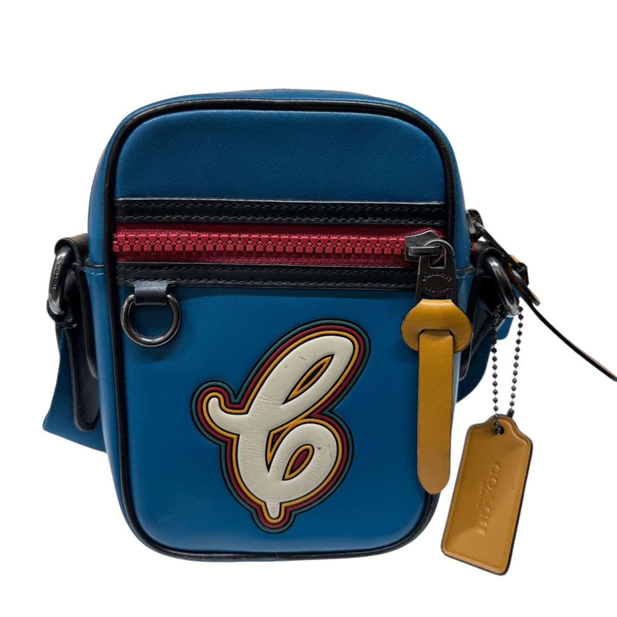 【中古】 COACH ショルダーバッグ E1961-F76804 ネイビー 【価格見直し】