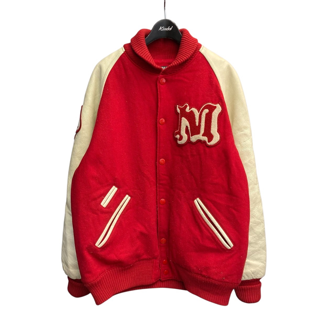【中古】MINORITYVarsity Jacket スタジャン レッド サイズ:M【価格見直し】|ブランド古着のカインドオル
