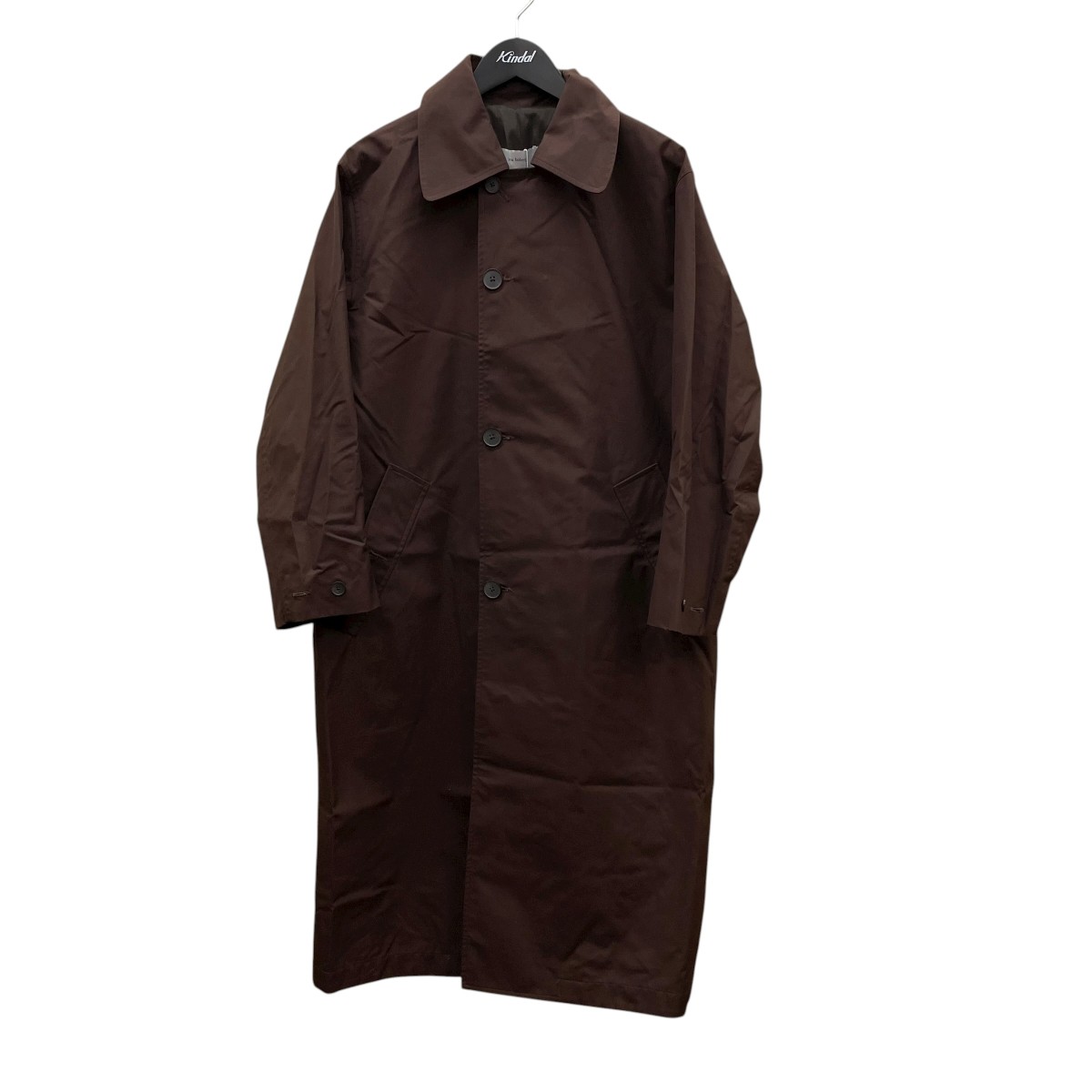 【中古】 lea boberg PLEATED CUFF TRENCH COAT ステンカラーコート ブラウン サイズ：0 【価格見直し】