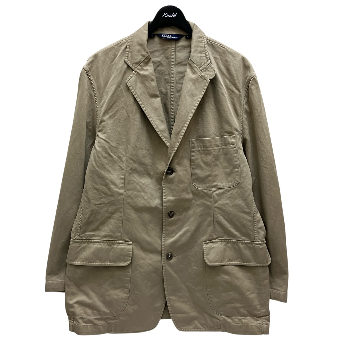 【中古】 POLO RALPH LAUREN　 テーラードジャケット ベージュ サイズ：L 【221125】（ポロラルフローレン） 7,106円